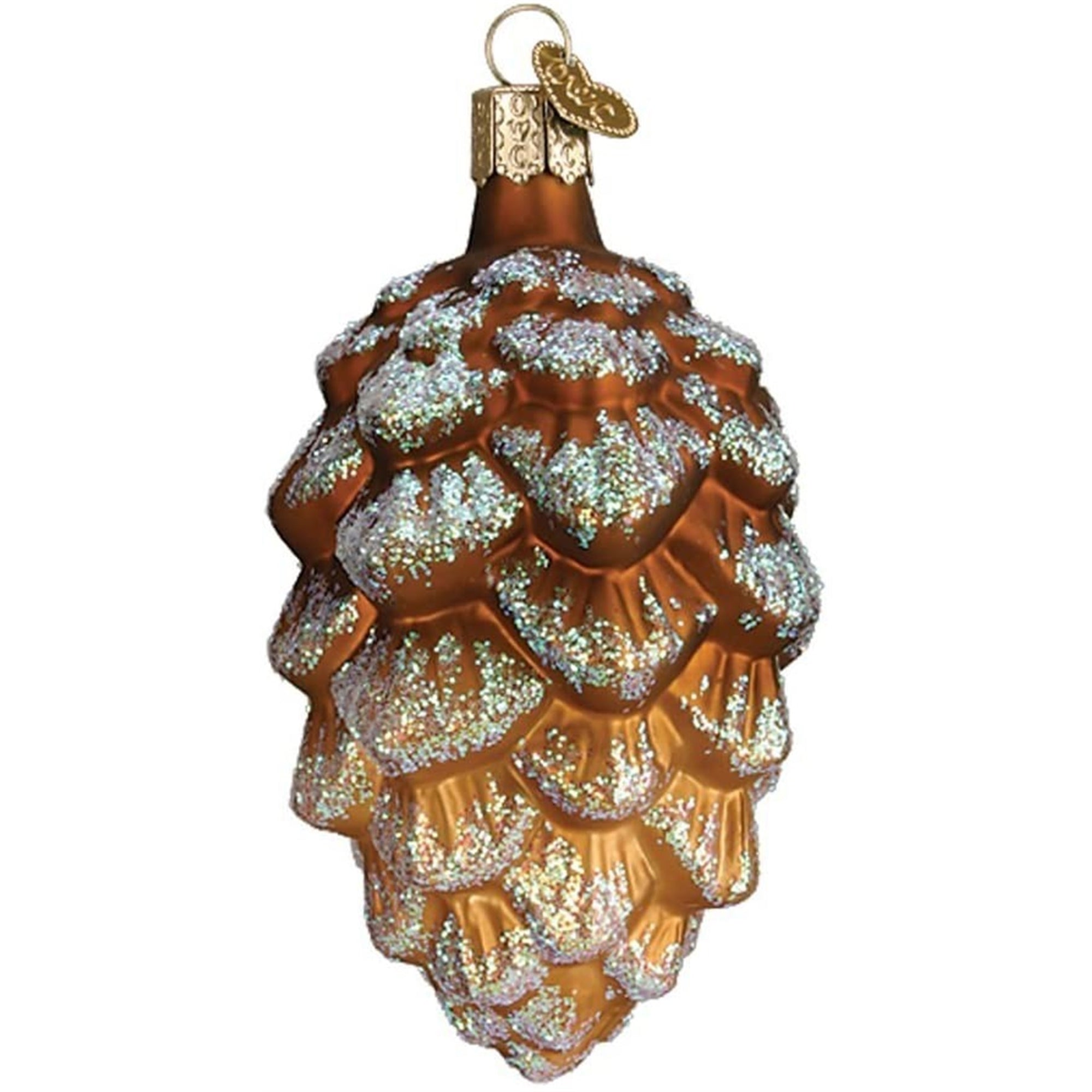 Old World Christmas Glass Blown Woodland Cone Ornament