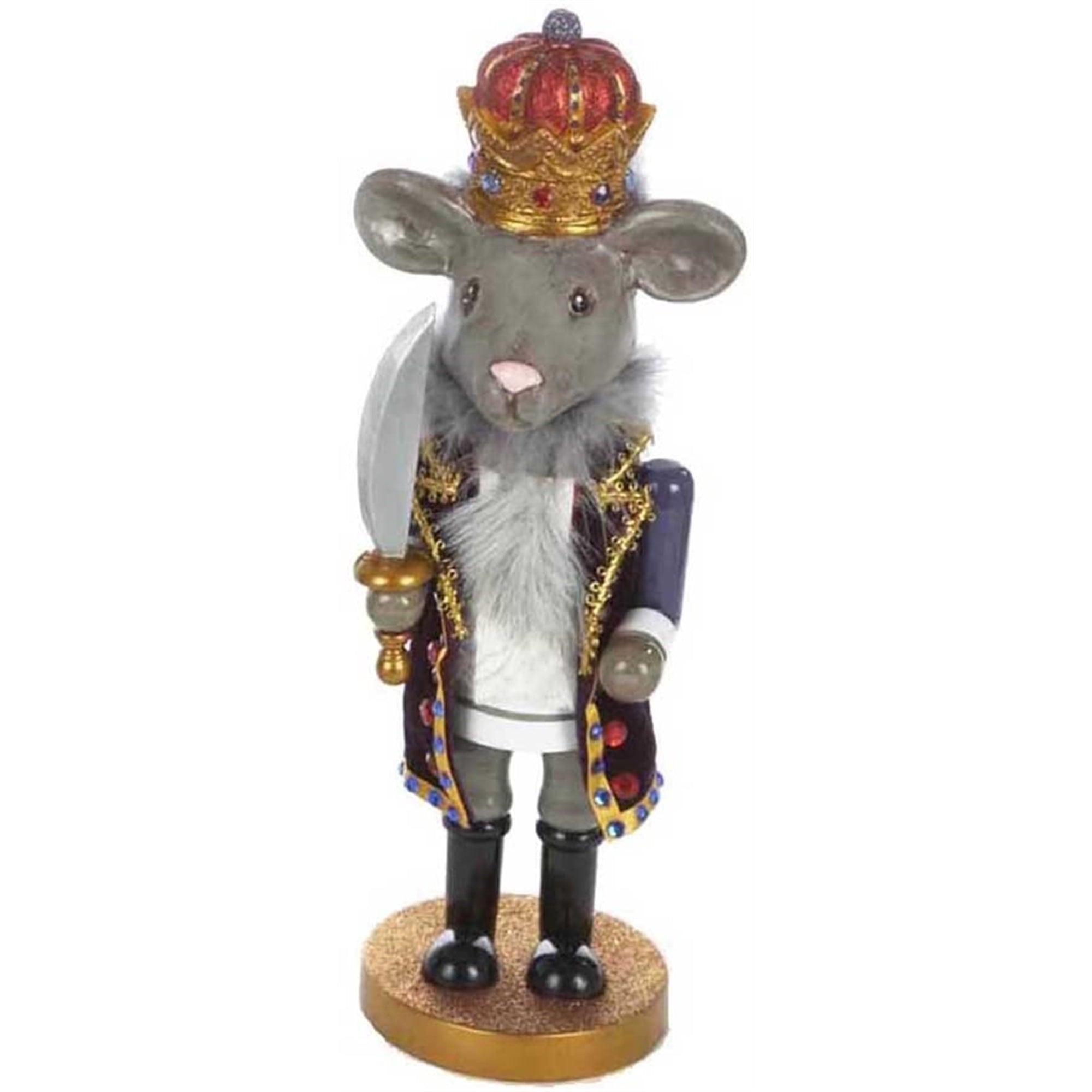 Kurt Adler Hollywood Nutcracker Collection, Nutcrackers, Mouse King Nutcracker, 12"