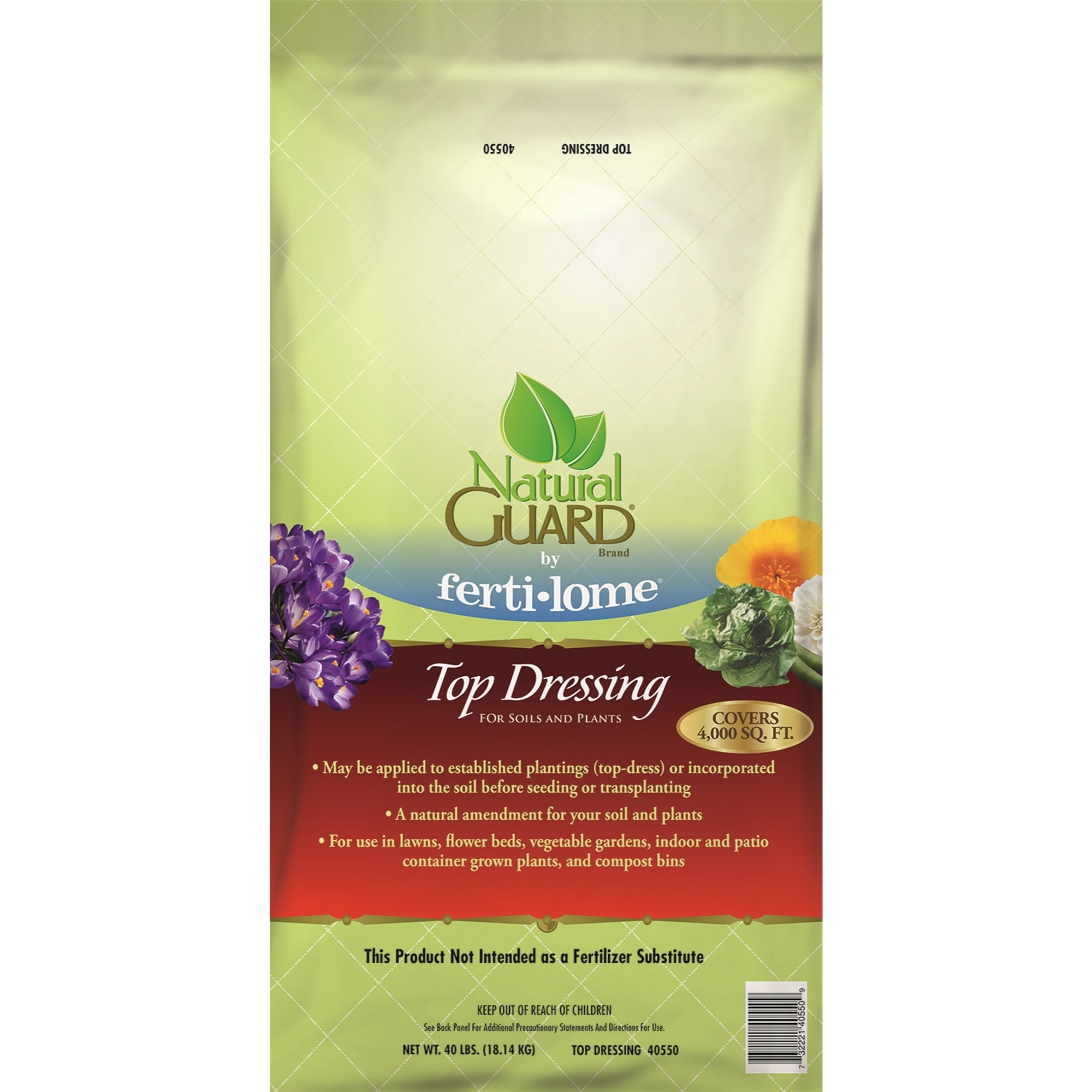 Natural Guard Top Dressing for Soils and Plants, 40 Lb