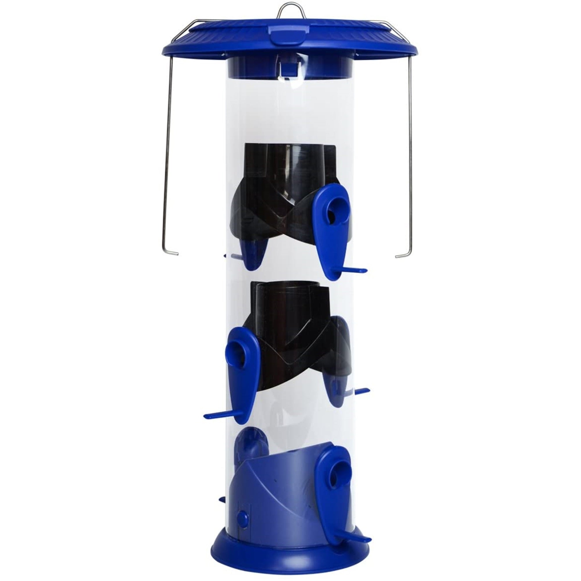 Nature's Way Bird Products WPFFB-19 Funnel Flip Top Tube Feeder, Blue, 18.5X8X8