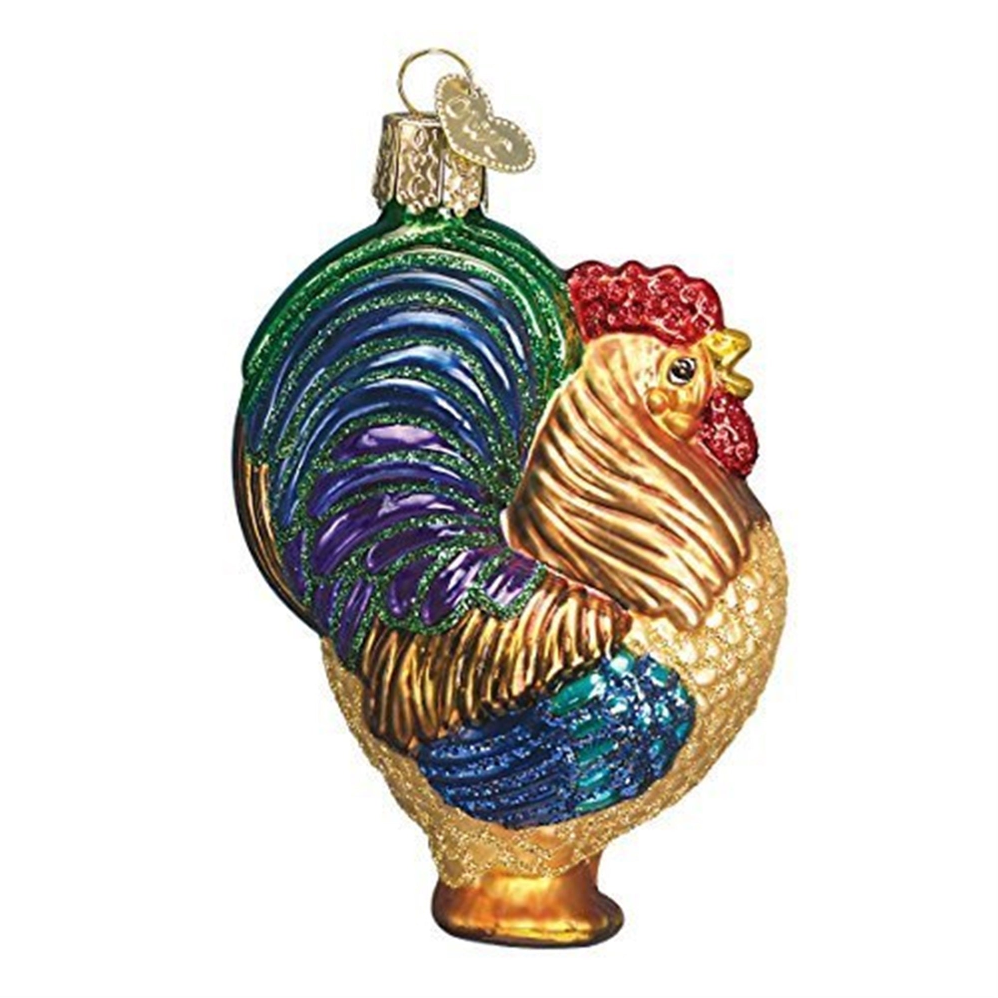 Old World Christmas Blown Glass Christmas Ornament, Rooste