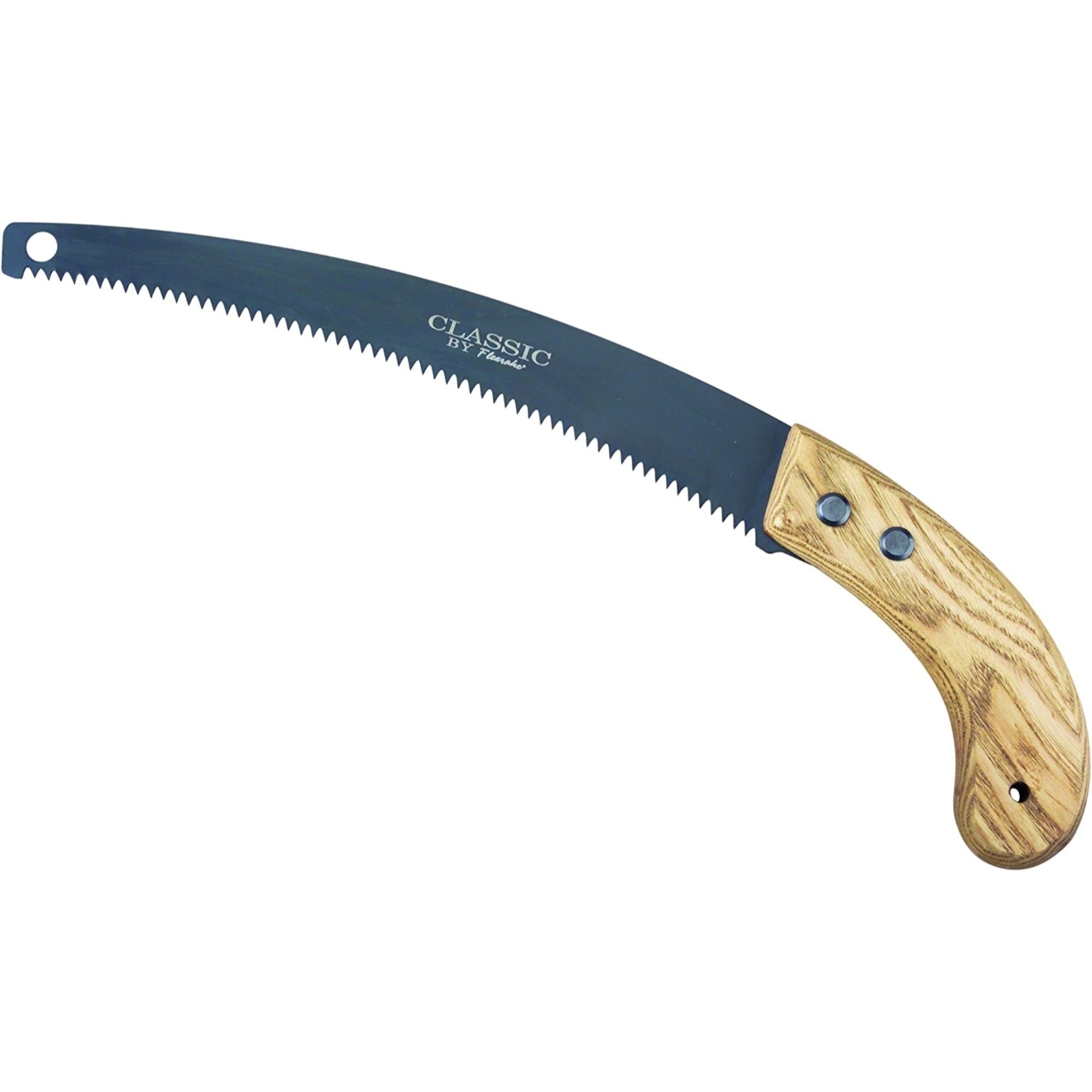 Flexrake Classic Wooden Handled Pruning Saw for Gardening and Lawnwork, 10"