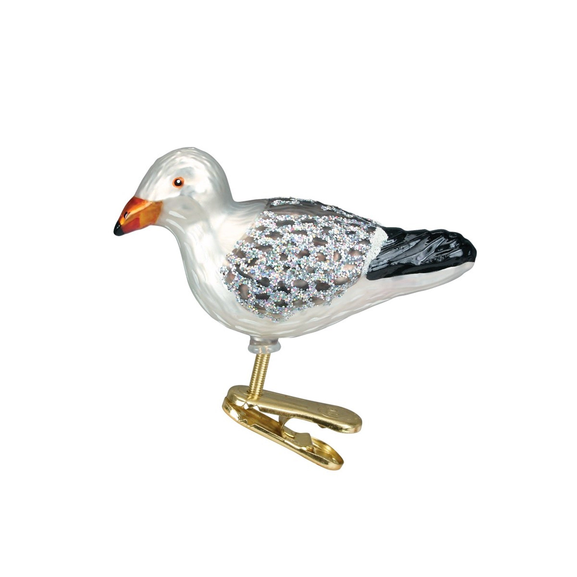 Old World Christmas Glass Blown Seagull Ornament