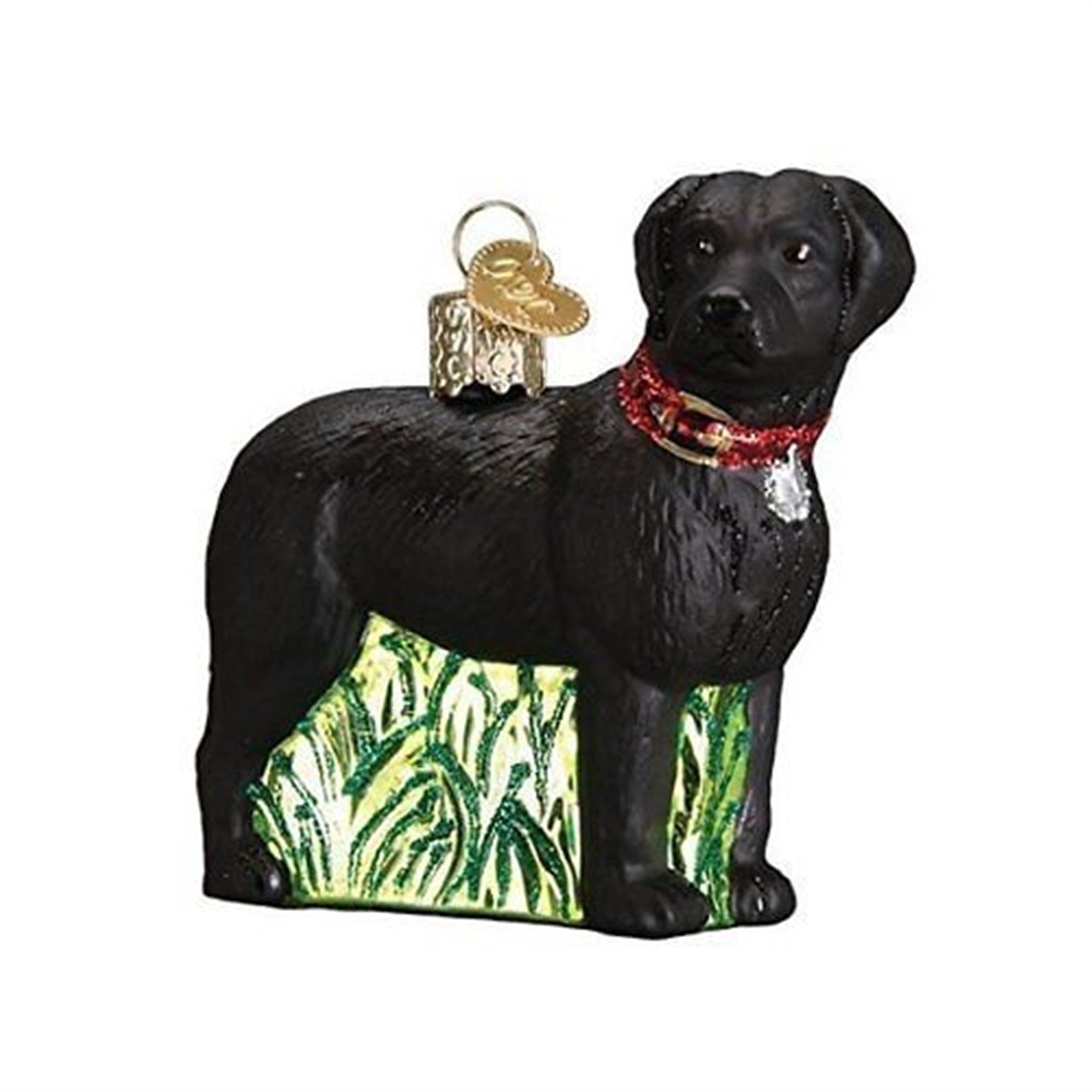 Old World Christmas Standing Black Lab, 3.25