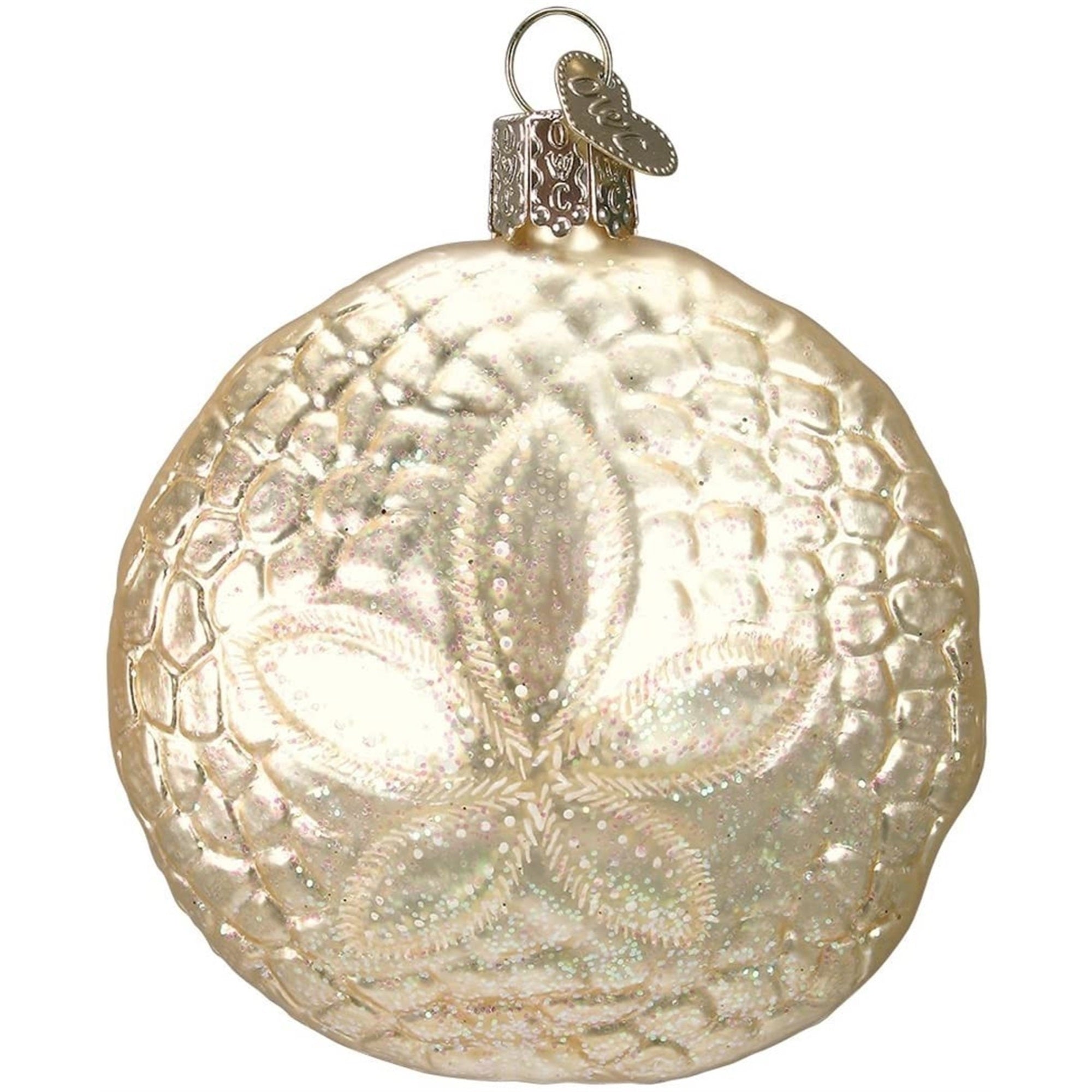 Old World Christmas Glass Blown Ornaments for Christmas Tree, Sand Dollar