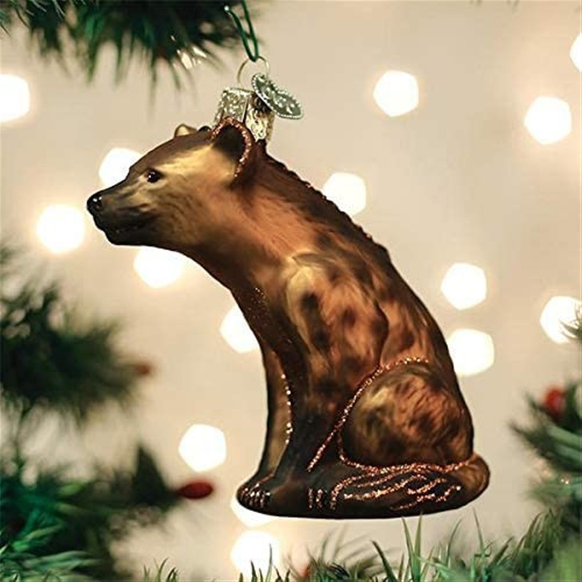 Old World Christmas Glass Blown Happy Hyena Ornament