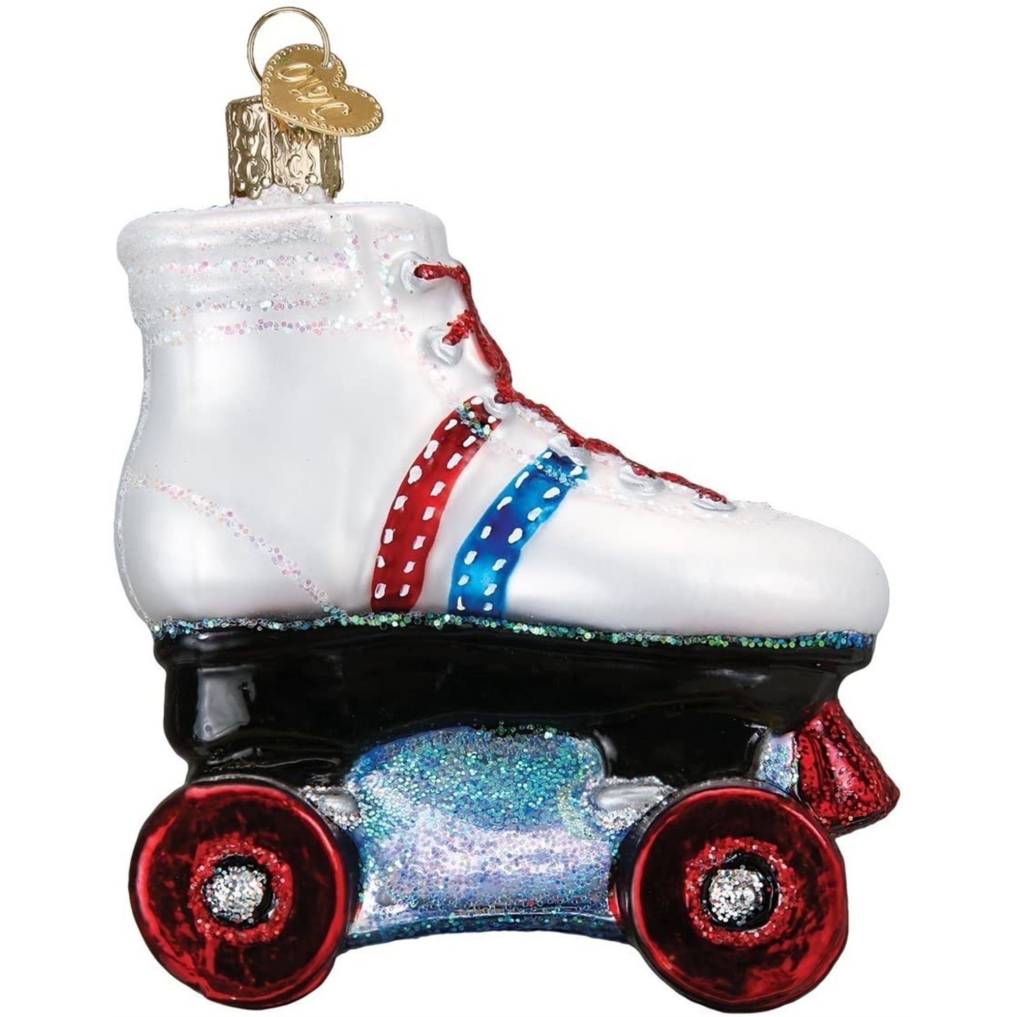 Old World Christmas Glass Blown Roller Skate Ornament