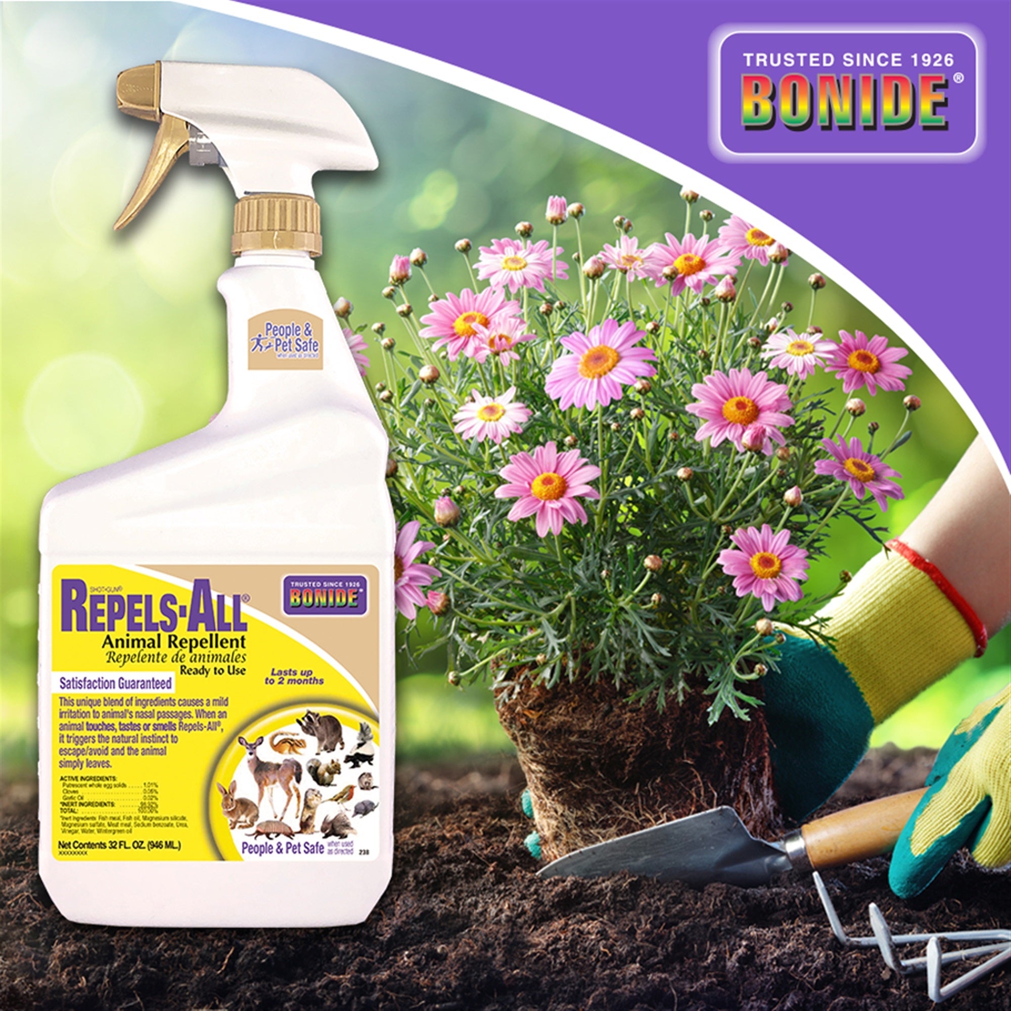 Bonide Repels All Ready-to-Use Repellent 1 Quart Spray