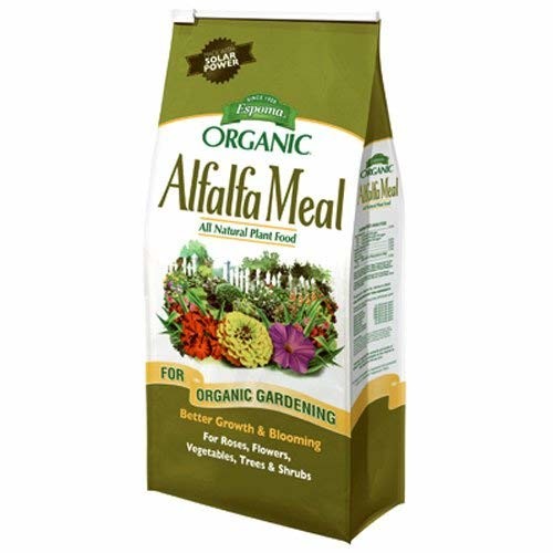 Espoma 2-0-2 Organic Alfalfa Meal All Purpose Plant Food for Organic Gardening for Better Growth and Blooming for Roses, Flowers, Vegetables, Trees and Shrubs, 3lb