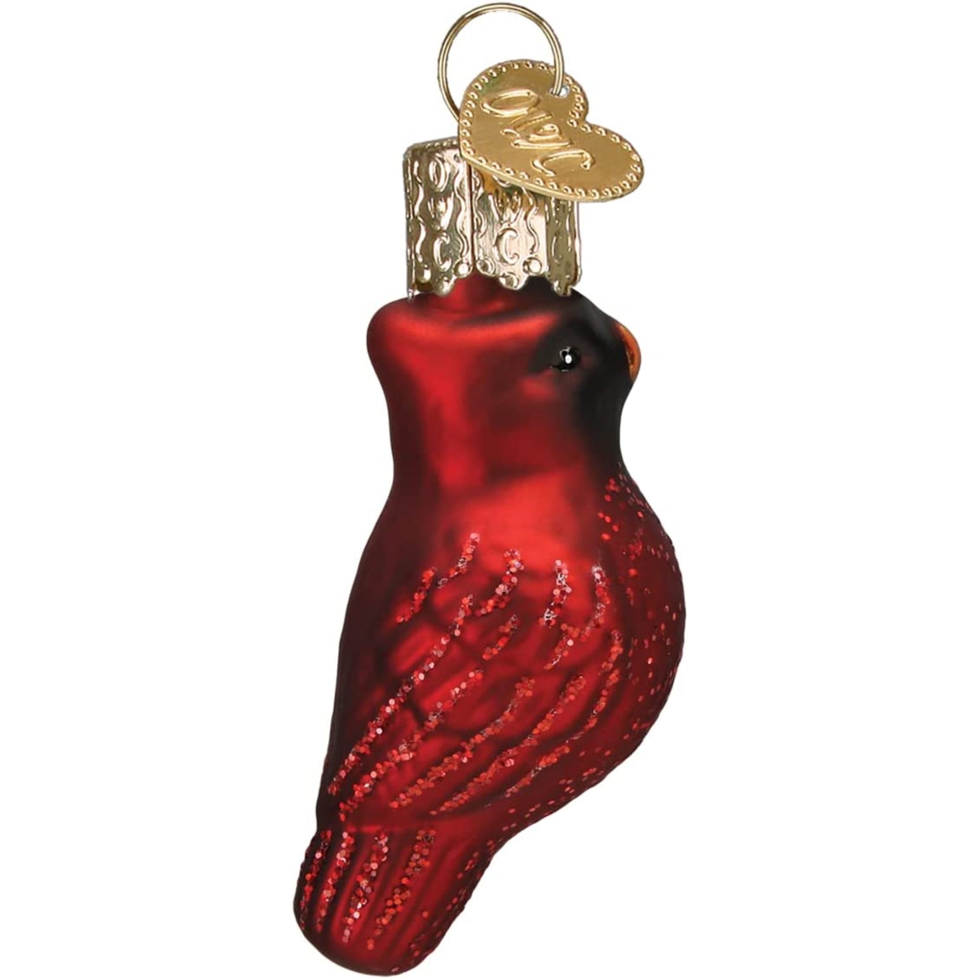 Old World Christmas Mini Glass Blown Cardinal Ornament, 2.25"