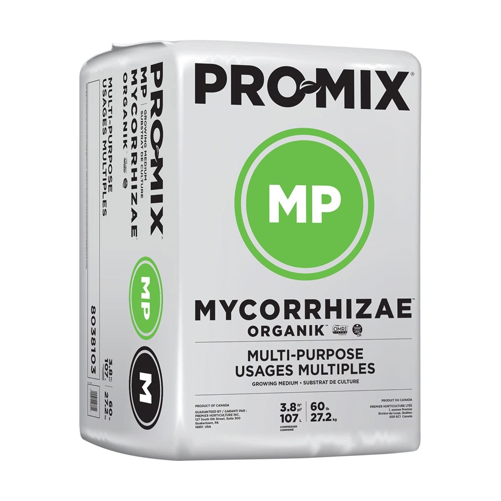 Premeir Horticulture PRO-MIX MP Mycorrhizae Organik, Growing Medium 3.8 CF