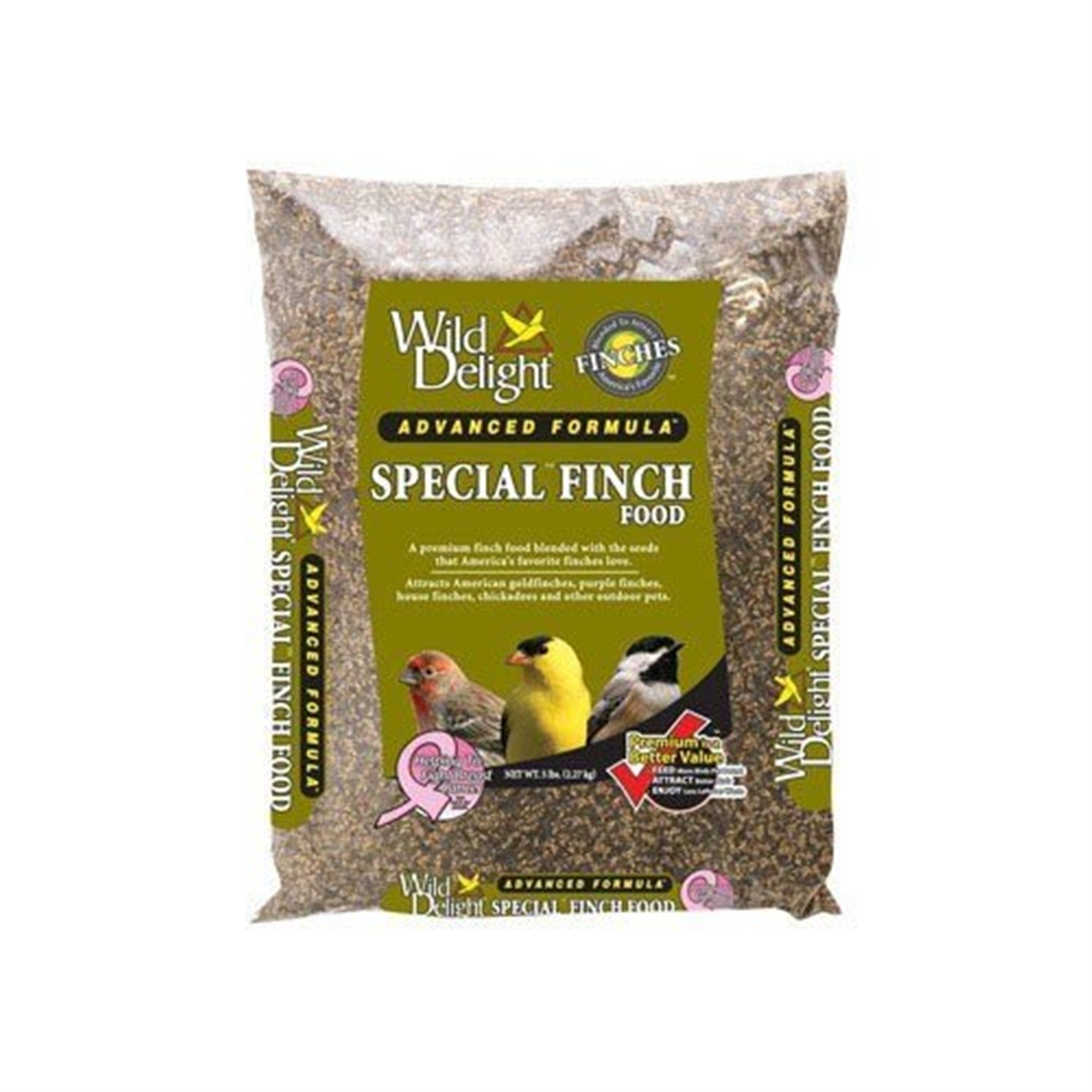 Wild Delight Special Finch Food Niger Seed,Sunflower Kernels 5 Lbs.