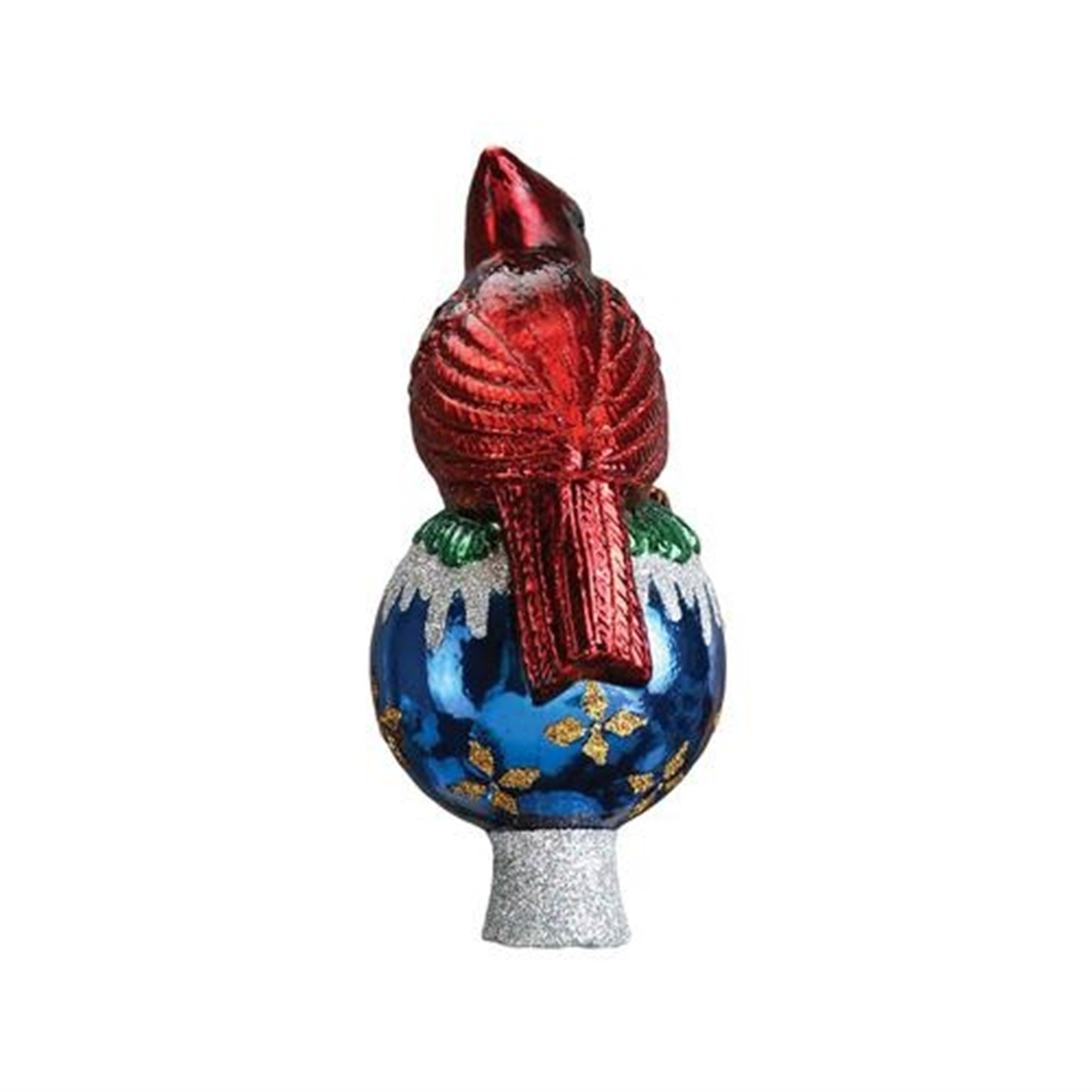 Old World Christmas Cardinal Bird Tree Topper