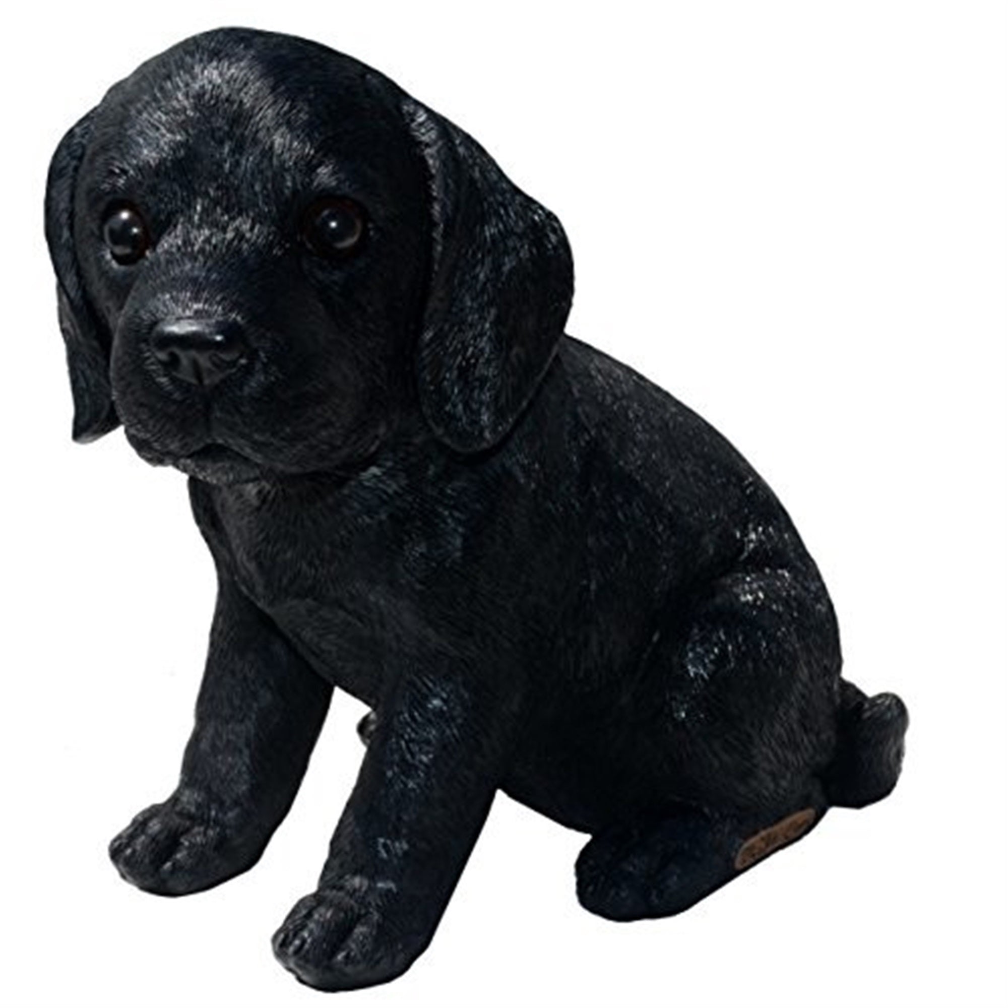 Michael Carr Designs Figurine for Garden and Lawns, Black Labrador Puppy, 8"