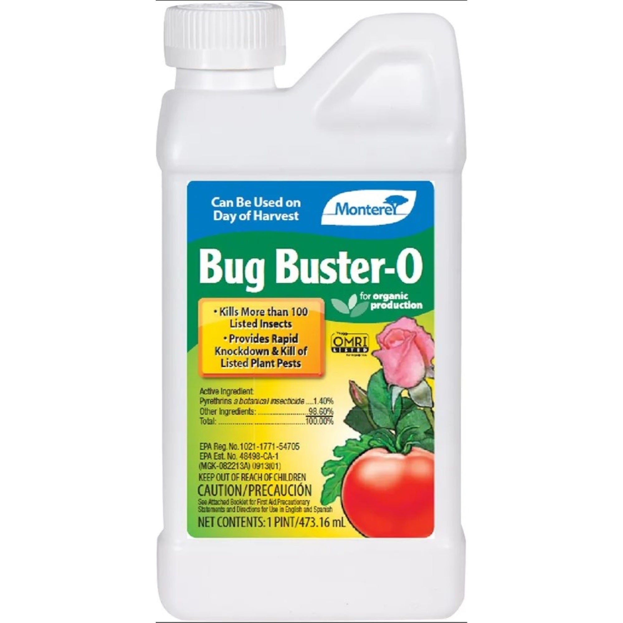 Monterey Bug Buster O Organic Insecticide, 16 Ounces