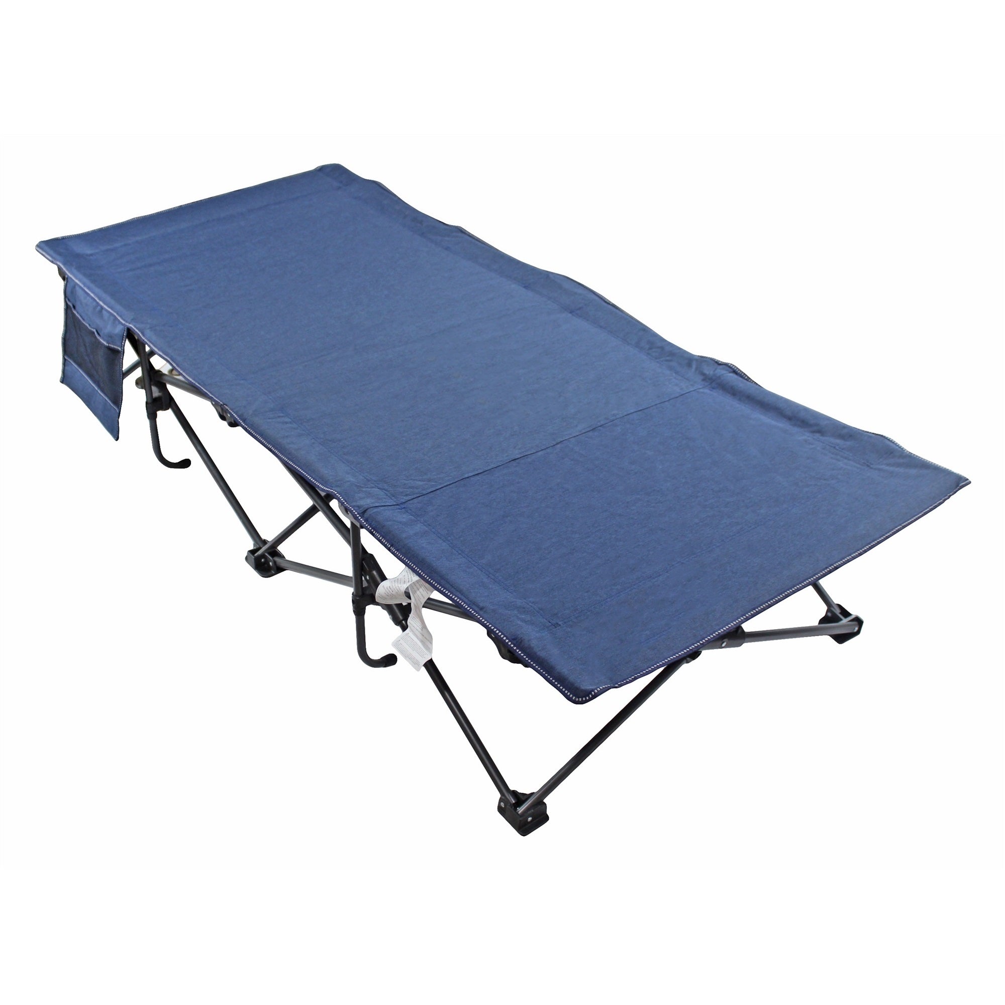 Zenithen Limited Blue Self Enclosing Portable Cot with Padding, Dark Blue, 78 Long