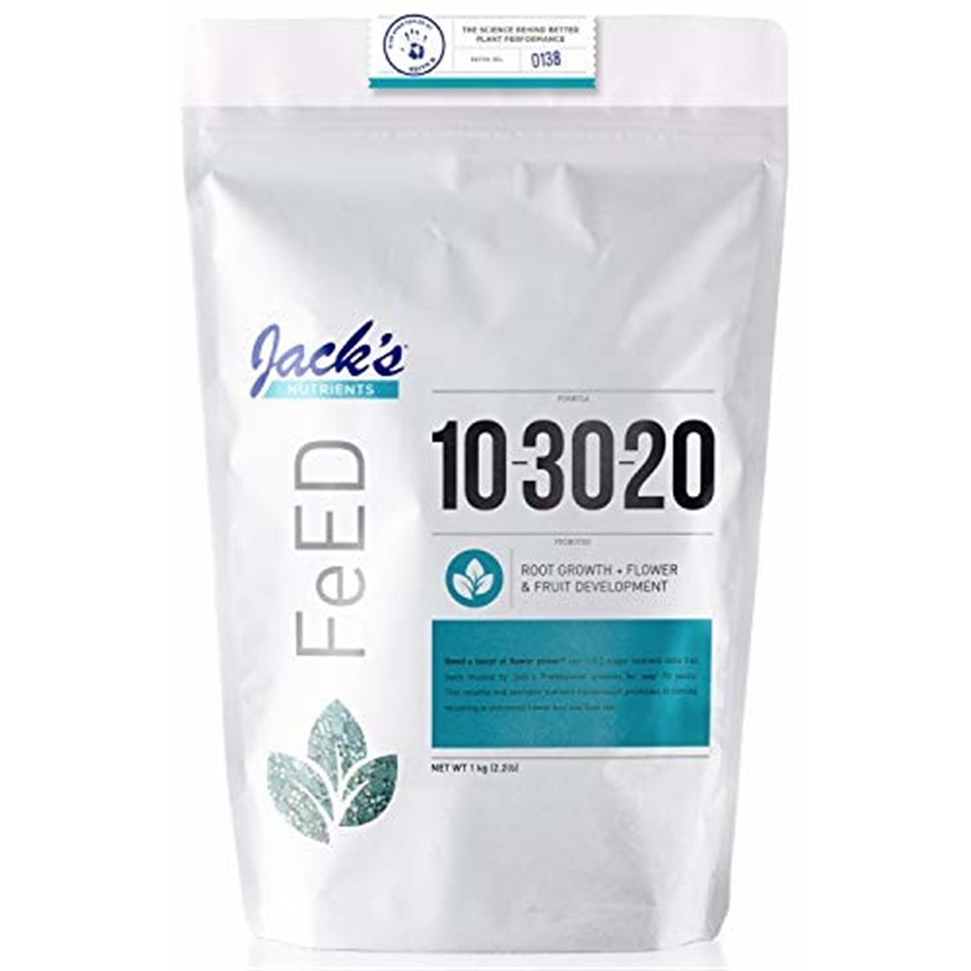 Jack's Nutrients Bloom Fertilizer 10-30-20, 2.2lbs