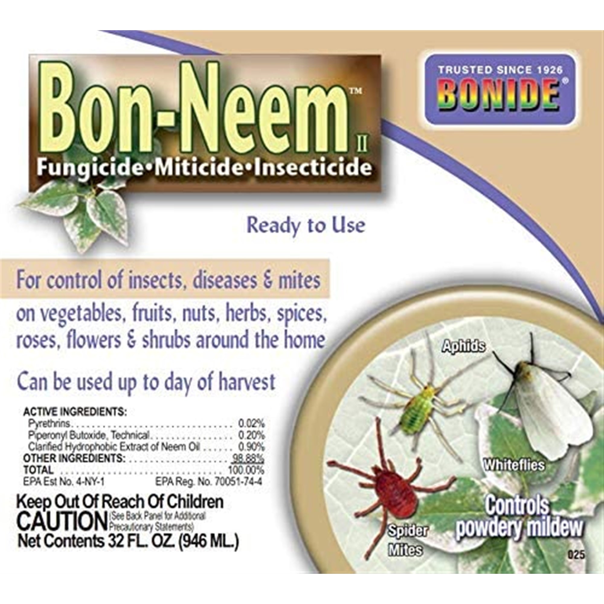 Bonide Bon-neem Ready to Use Insecticidal Soap - 32 Oz.