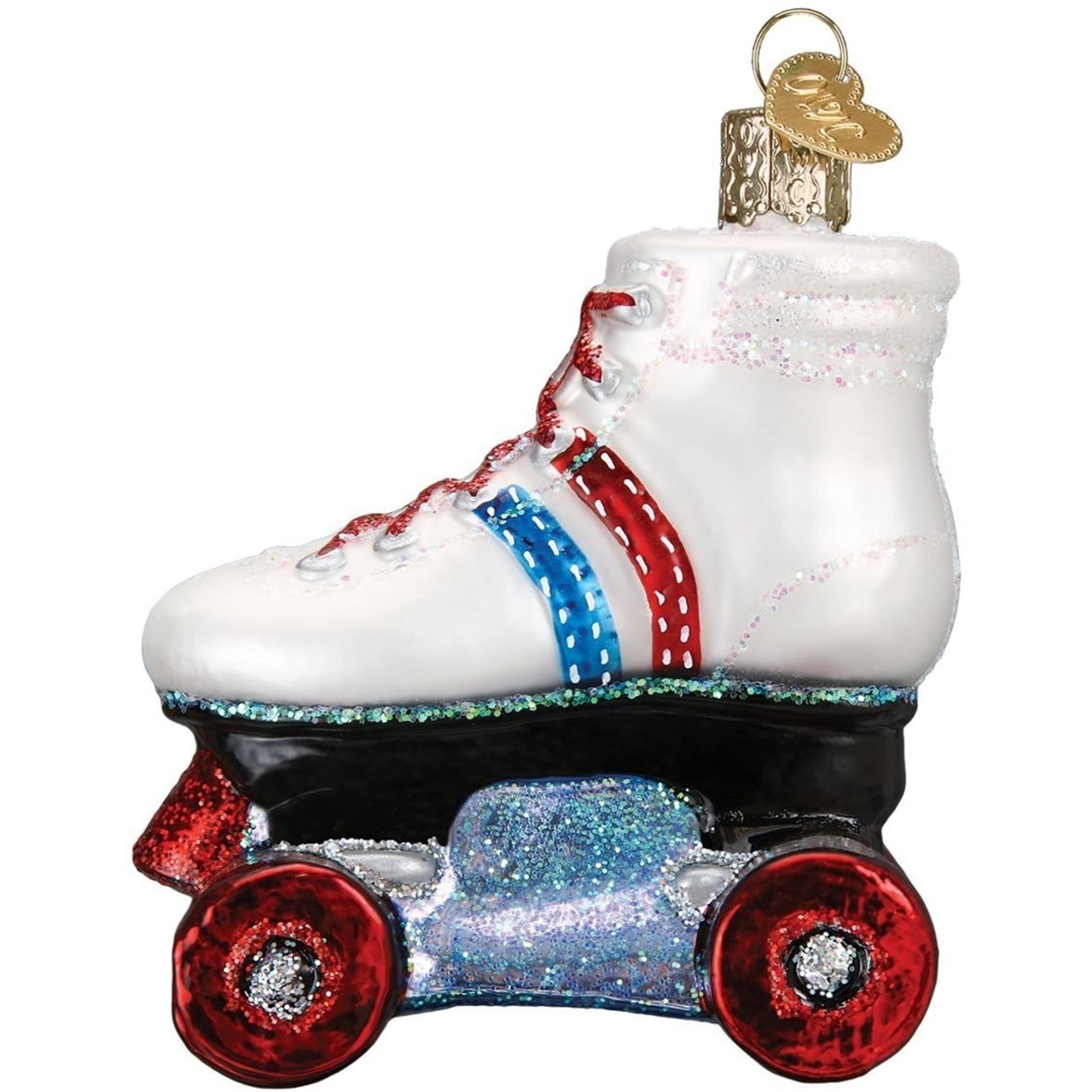 Old World Christmas Glass Blown Roller Skate Ornament