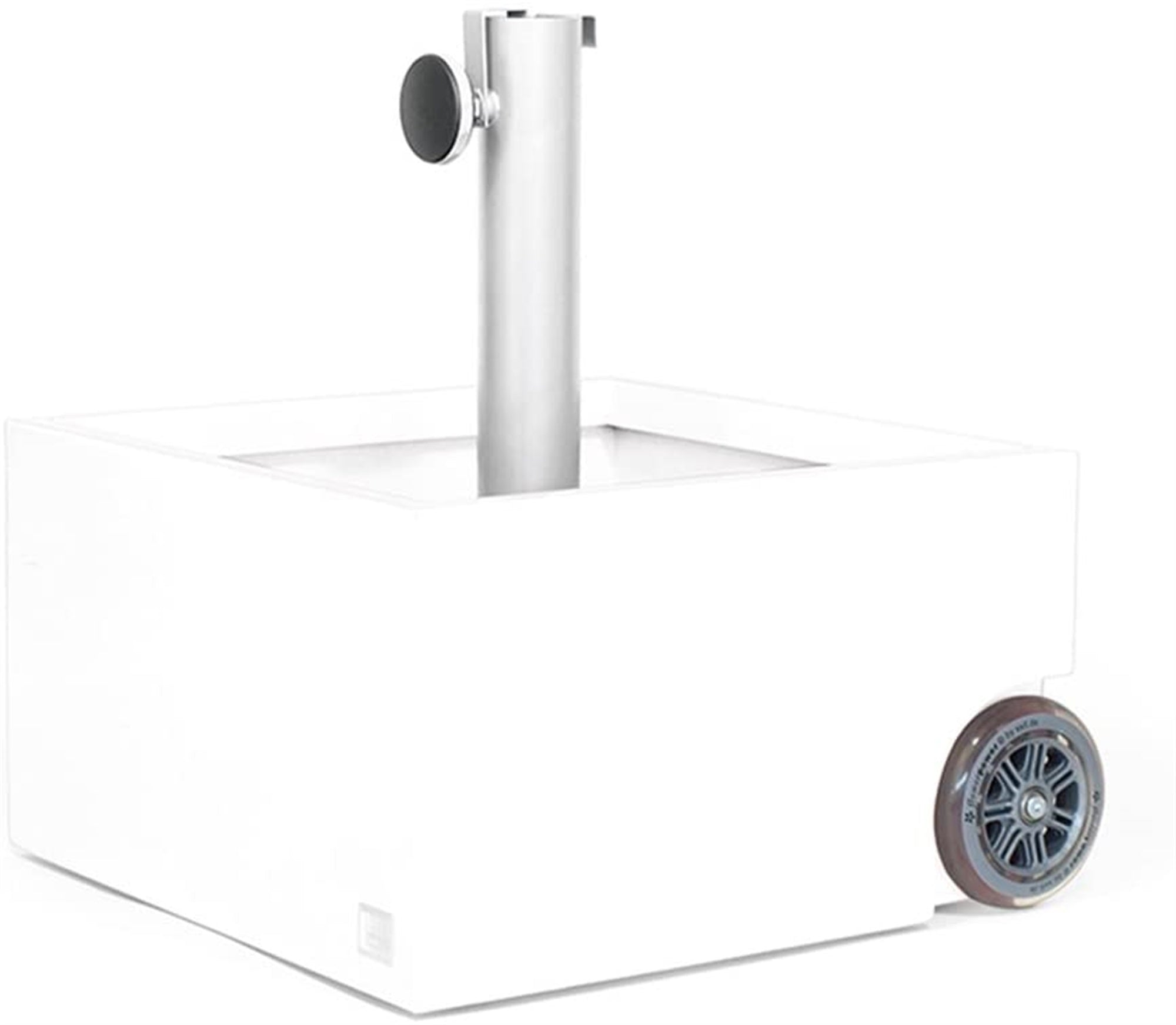 XXD Zinc Plated White Powercoated Planter & Umbrella Stand