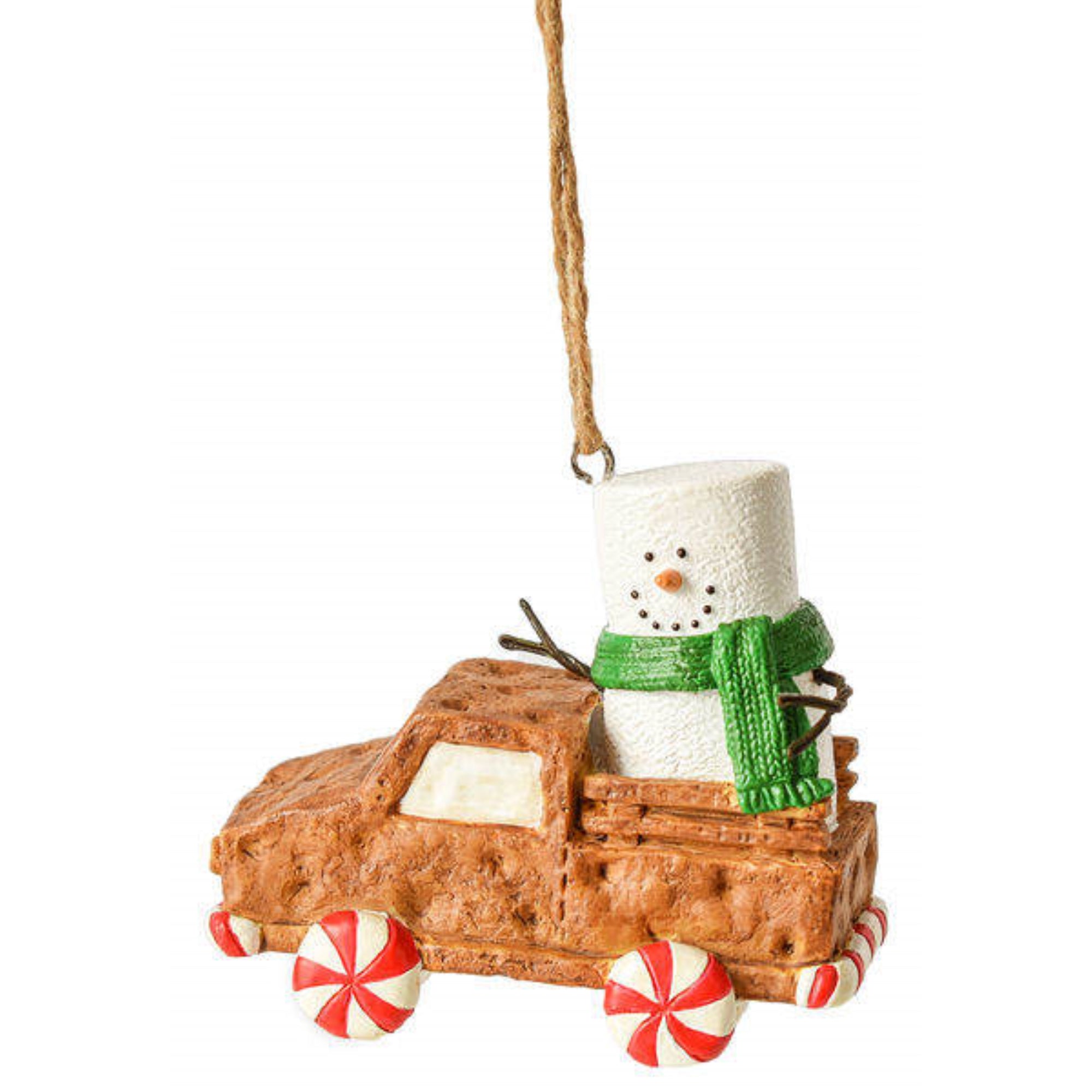 Ganz S'Mores Graham Cracker Truck Christmas Resin Tree Ornament, 3.3 Inch