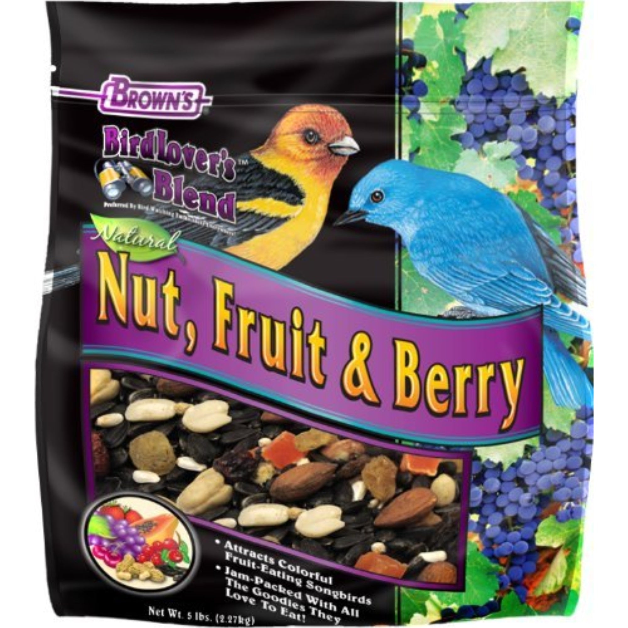 F.M. Brown's Bird Lover's Blend Fruit Nut and Berry, 5-Pound
