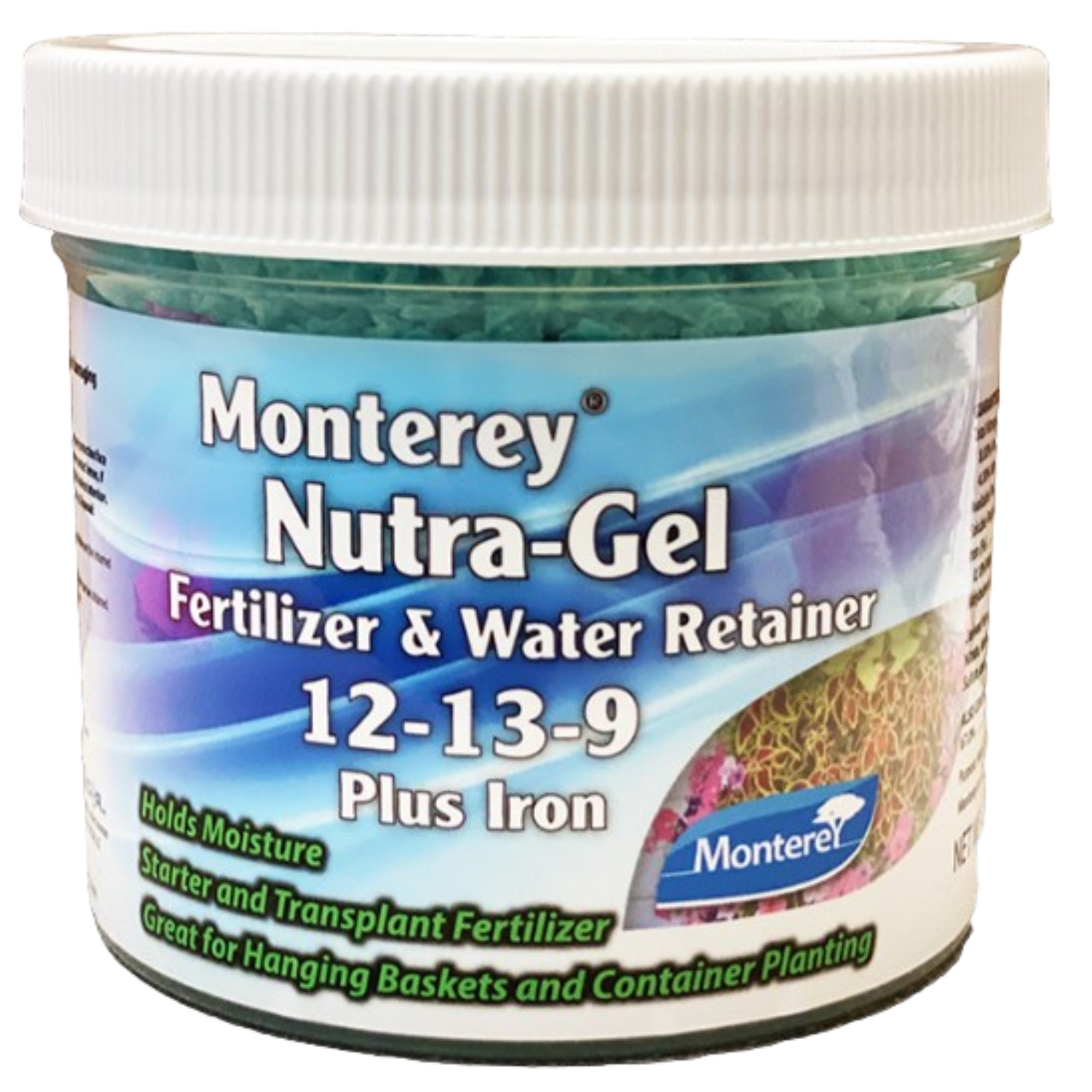 Monterey 12-13-9 Plus Iron Nutra-Gel Fertilizer and Water Retainer, 8 oz