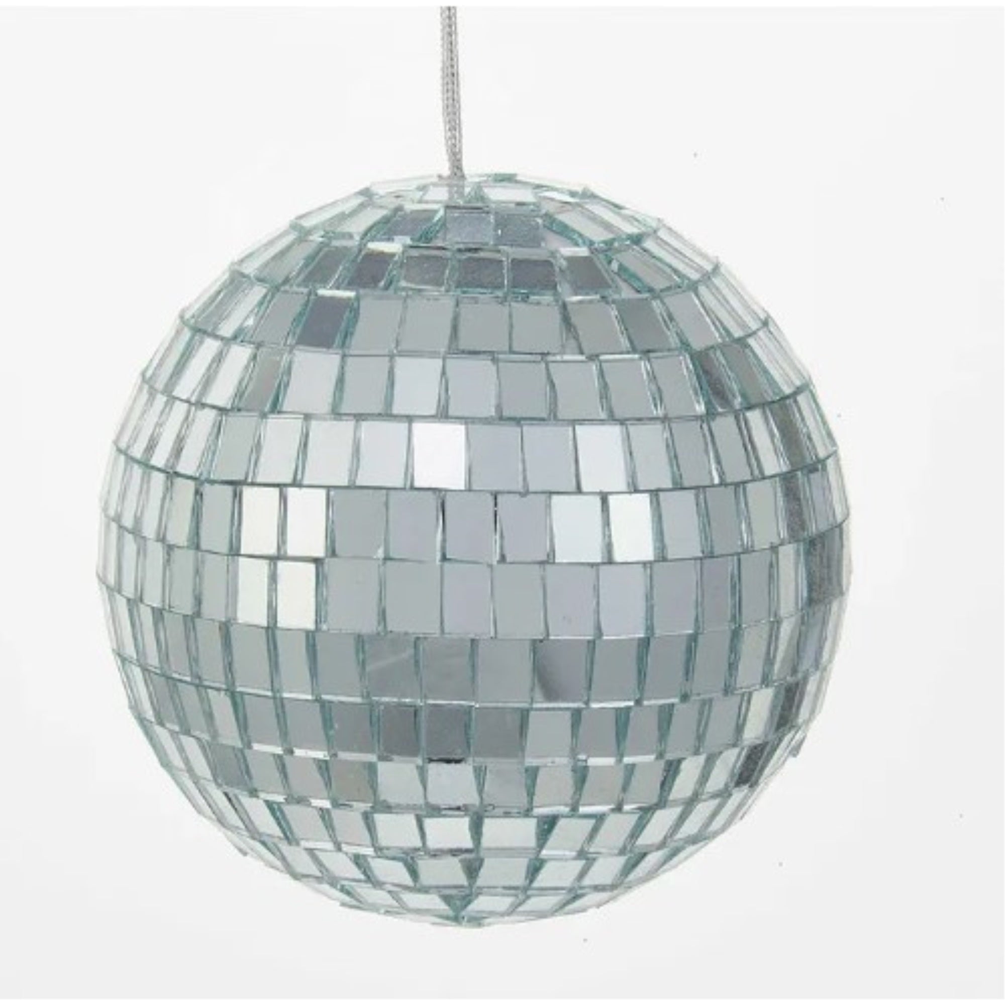 Kurt Adler Mirrored Disco Ball Glass Ornaments, 4-Piece Box Set, 4”