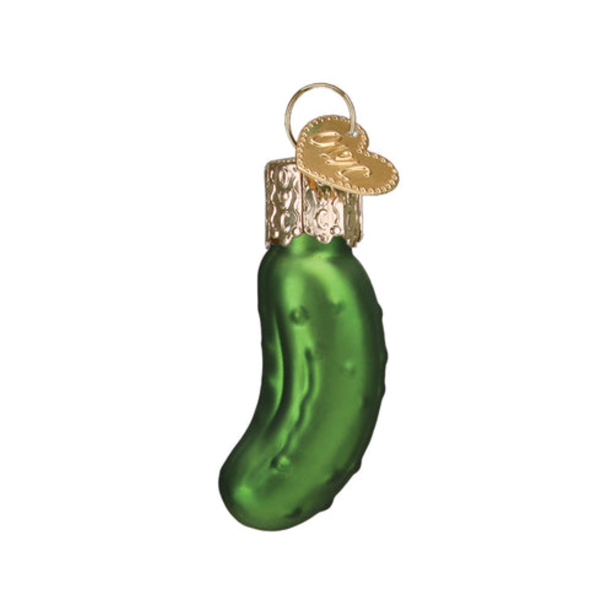 Old World Christmas Mini Pickle Blown Glass Holiday Ornament For Tree