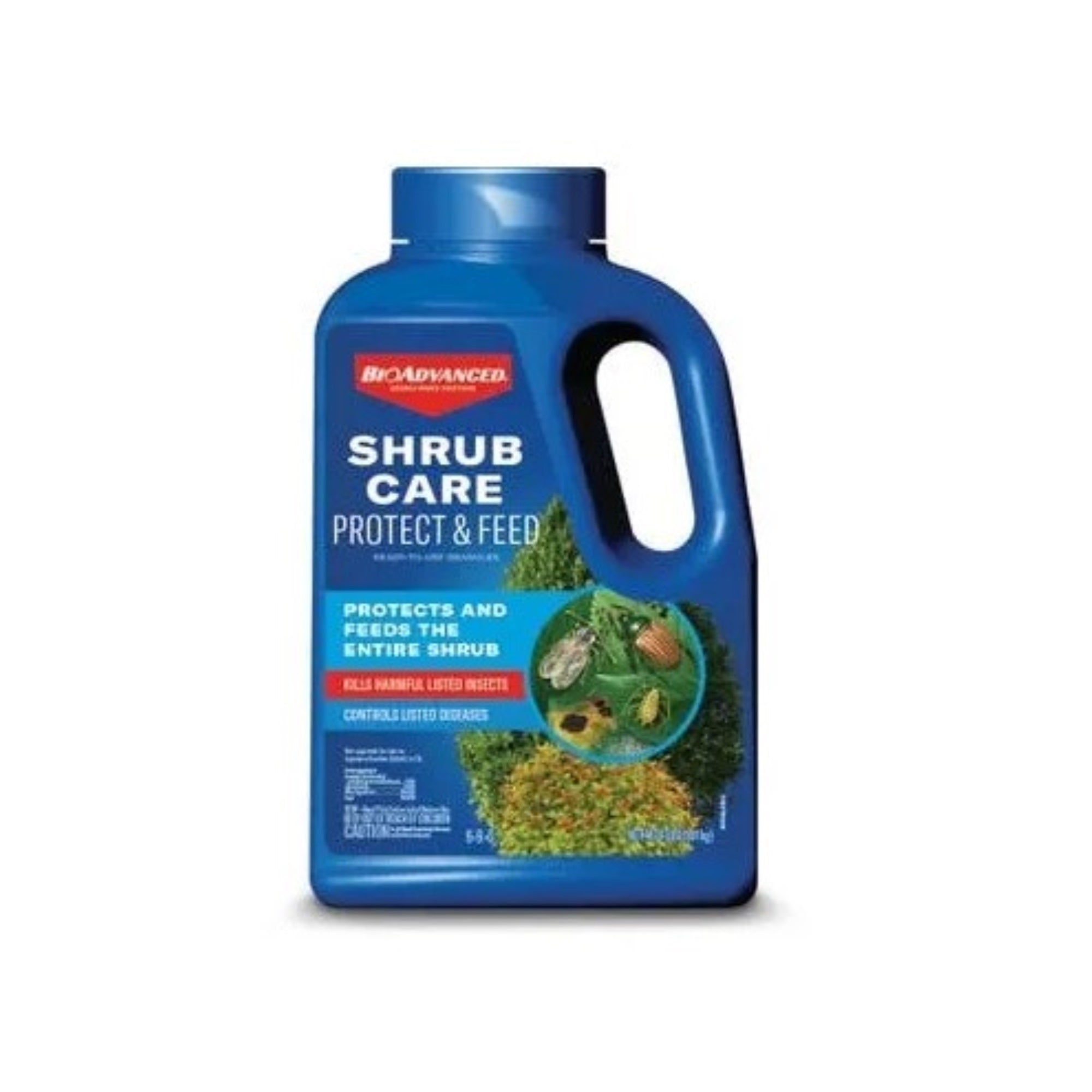 BioAdvanced Shrub Care Protect & Feed, Granules, 4 lb.