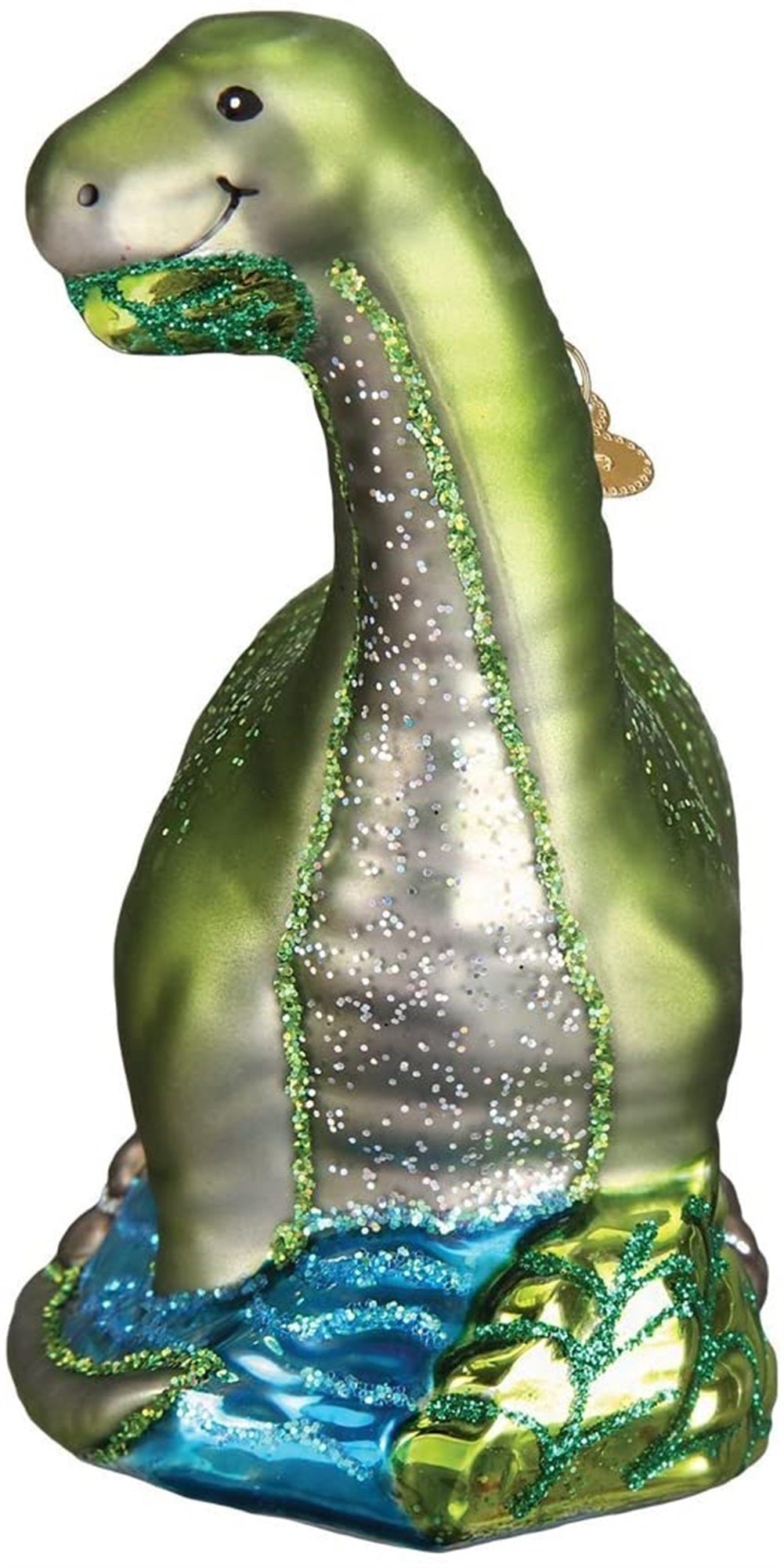 Old World Christmas Glass Blown Brontosaurus Ornament