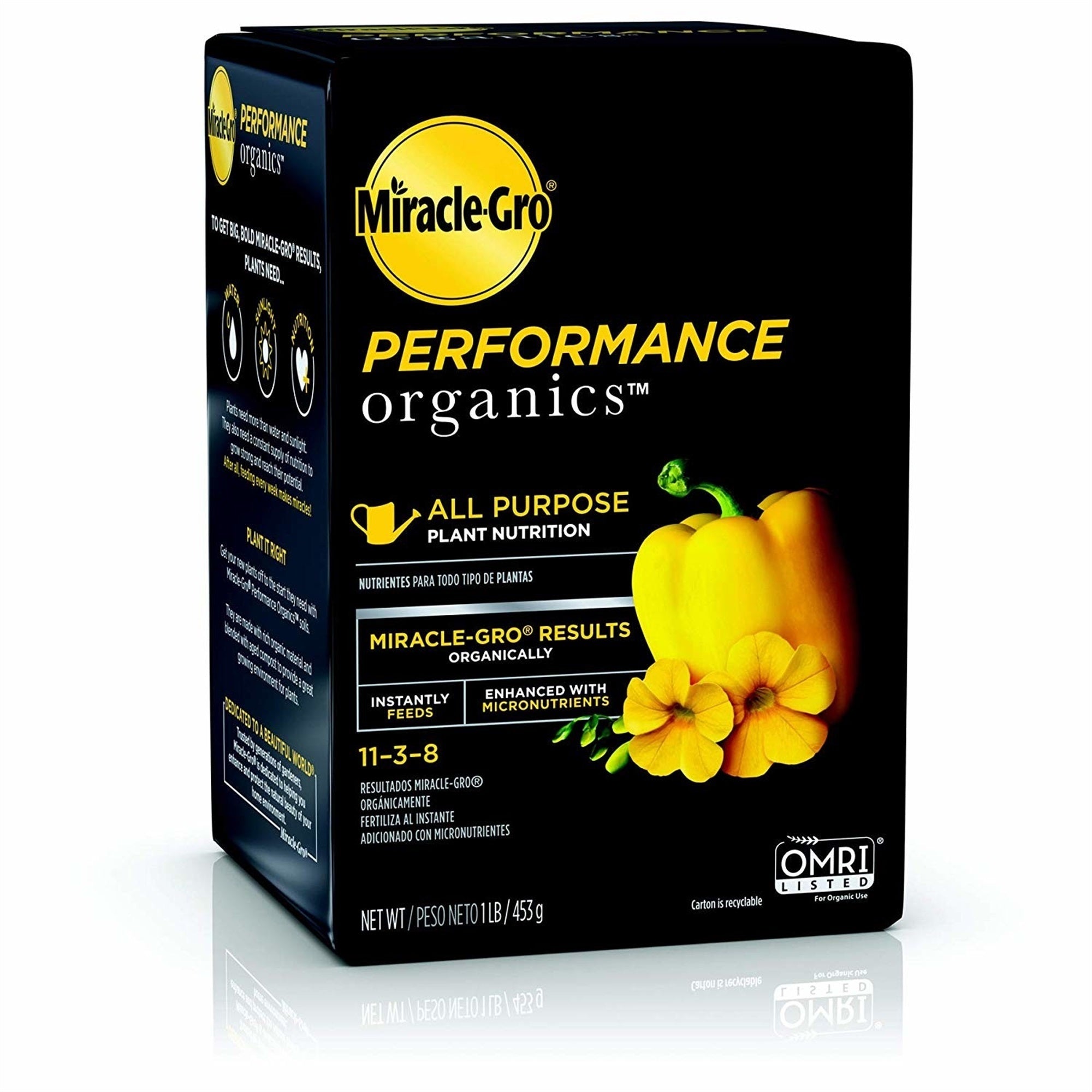 Miracle-Gro Performance Organics All-Purpose Plant Nutrition Granules, 1 Lb