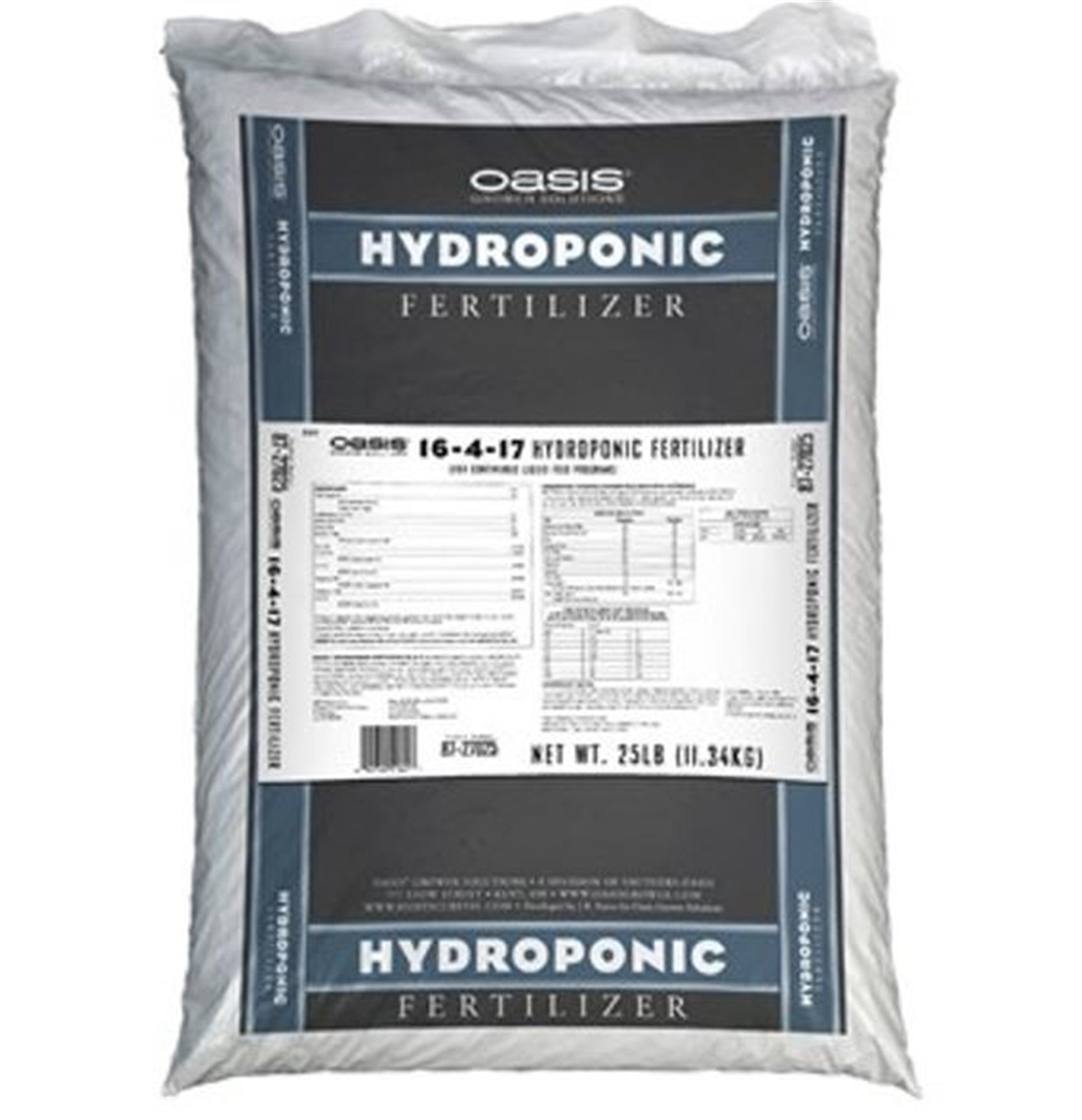 Oasis 16-4-17 Hydroponic Fertilizer, 25lb.