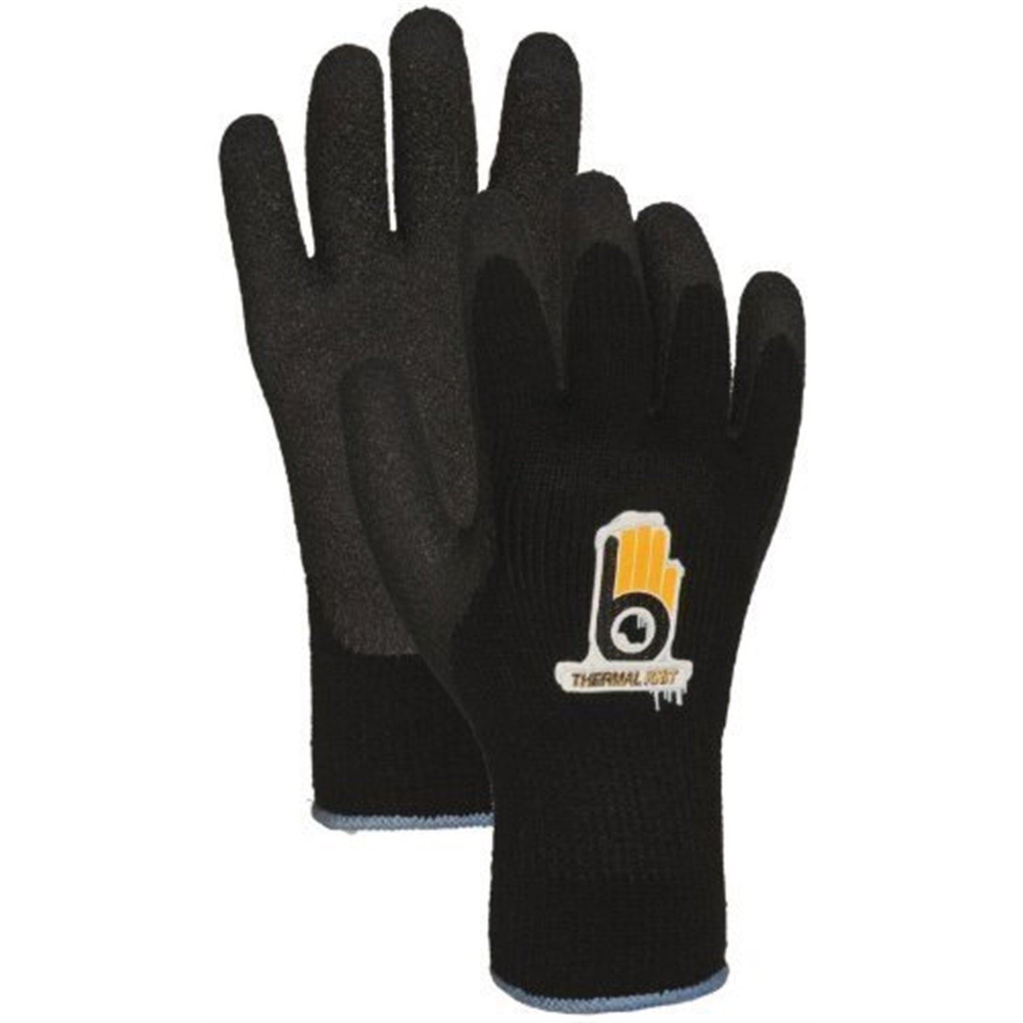 Atlas Thermal Knit with Rubber Palm, X-Large, Black