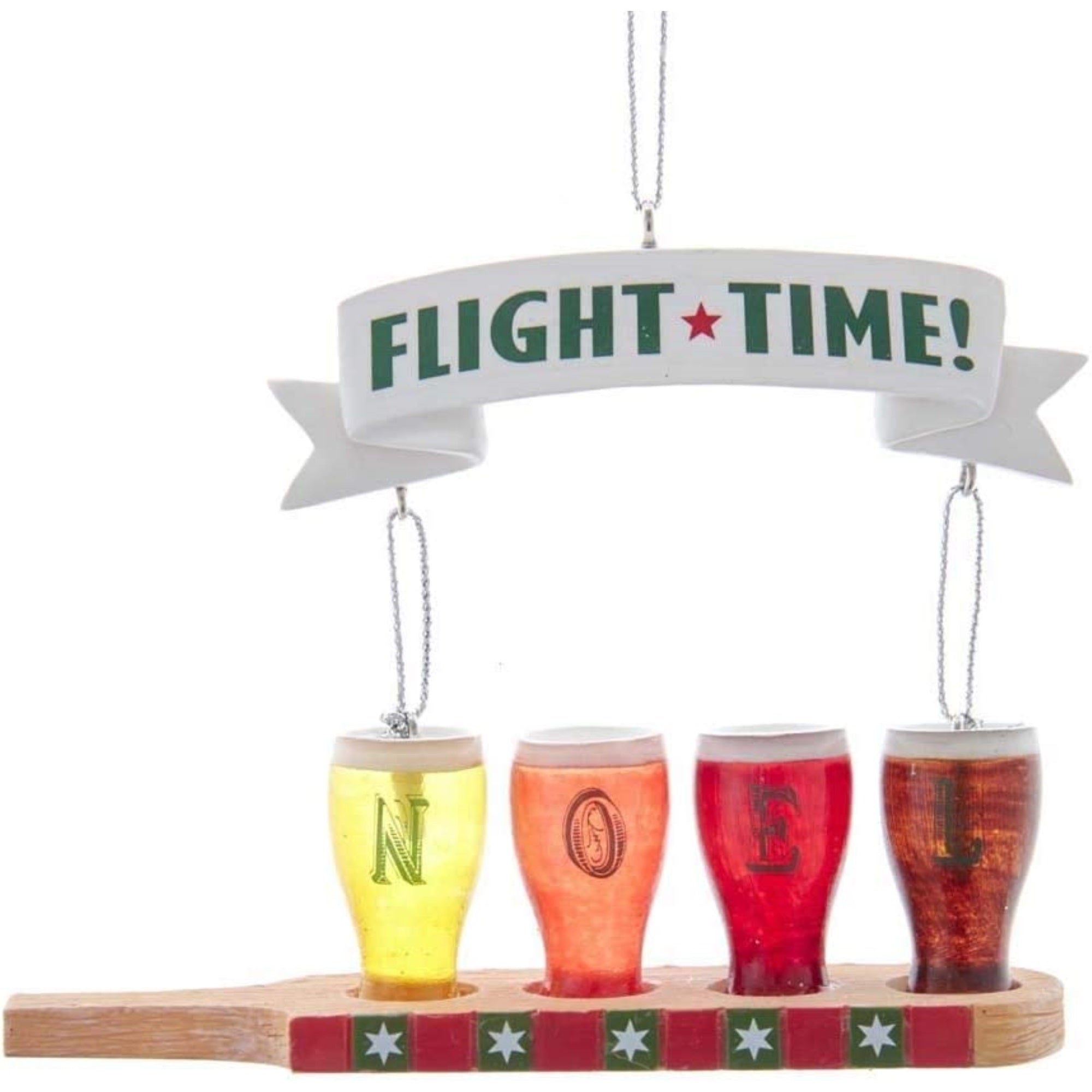 Kurt Adler "Flight Time" Beer Glass Christmas Tree Ornament