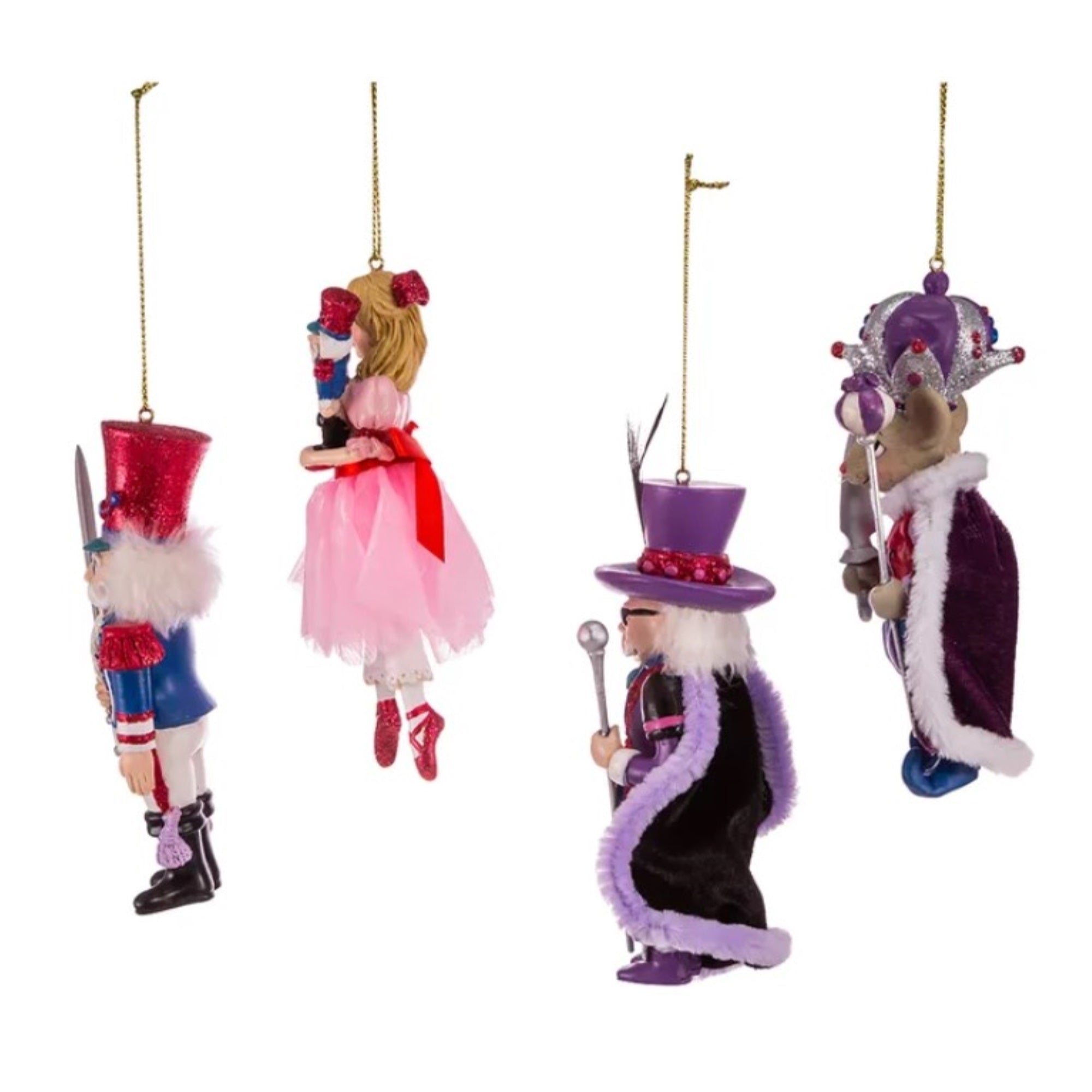Kurt Adler Ornament For Christmas Tree, Nutcracker Suite (4 piece set)