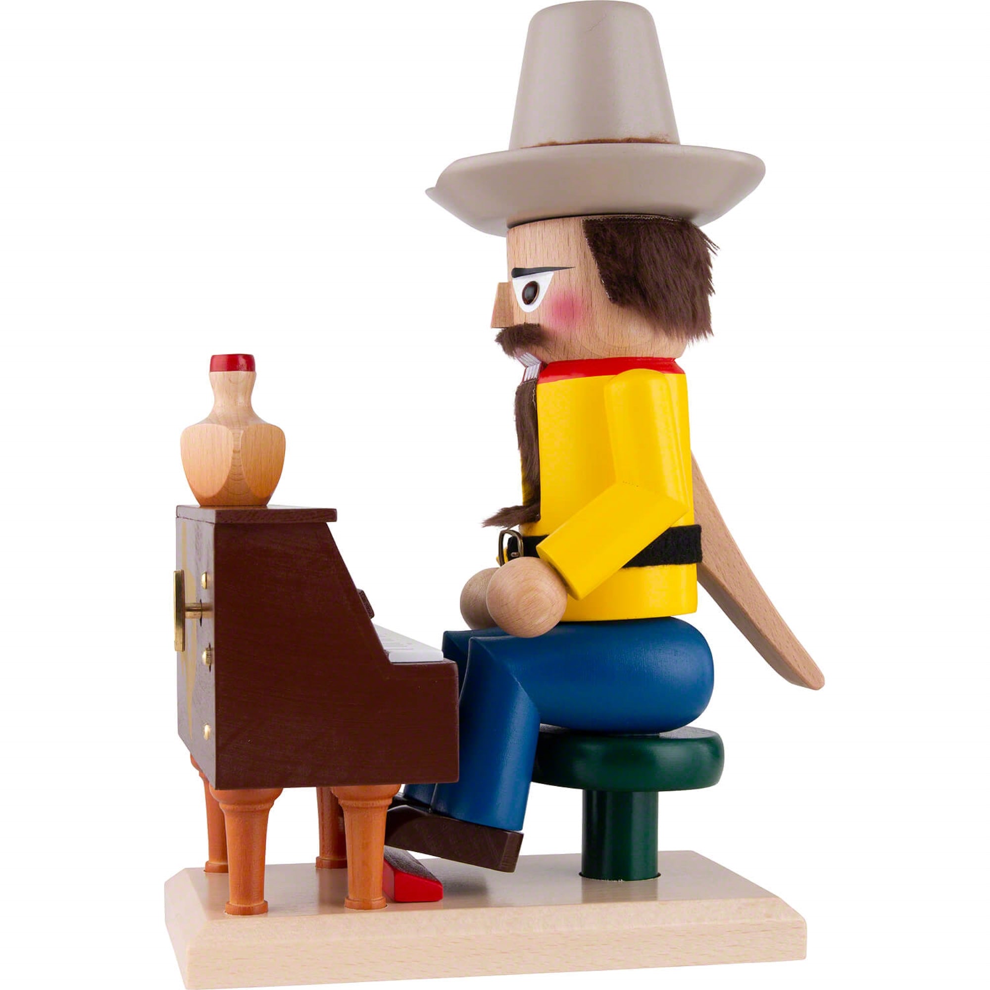 Steinbach Wooden Chubby Nutcracker Collection, Musical Texan, 12"