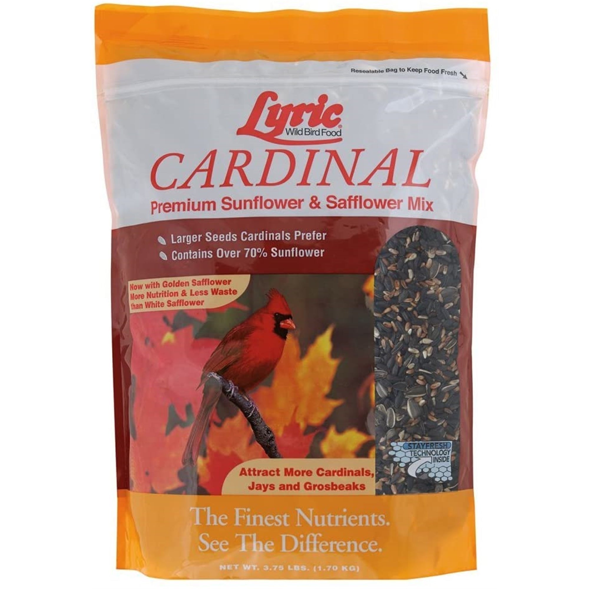 Lyric Cardinal Wild Bird Food Sunflower Kernels 3.75 Lbs.