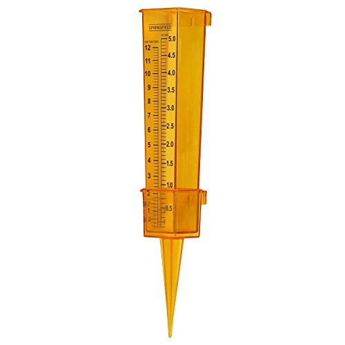 Taylor Precision Products 90107 2-Piece Bright Yellow Sprinkler & Rain Gauge