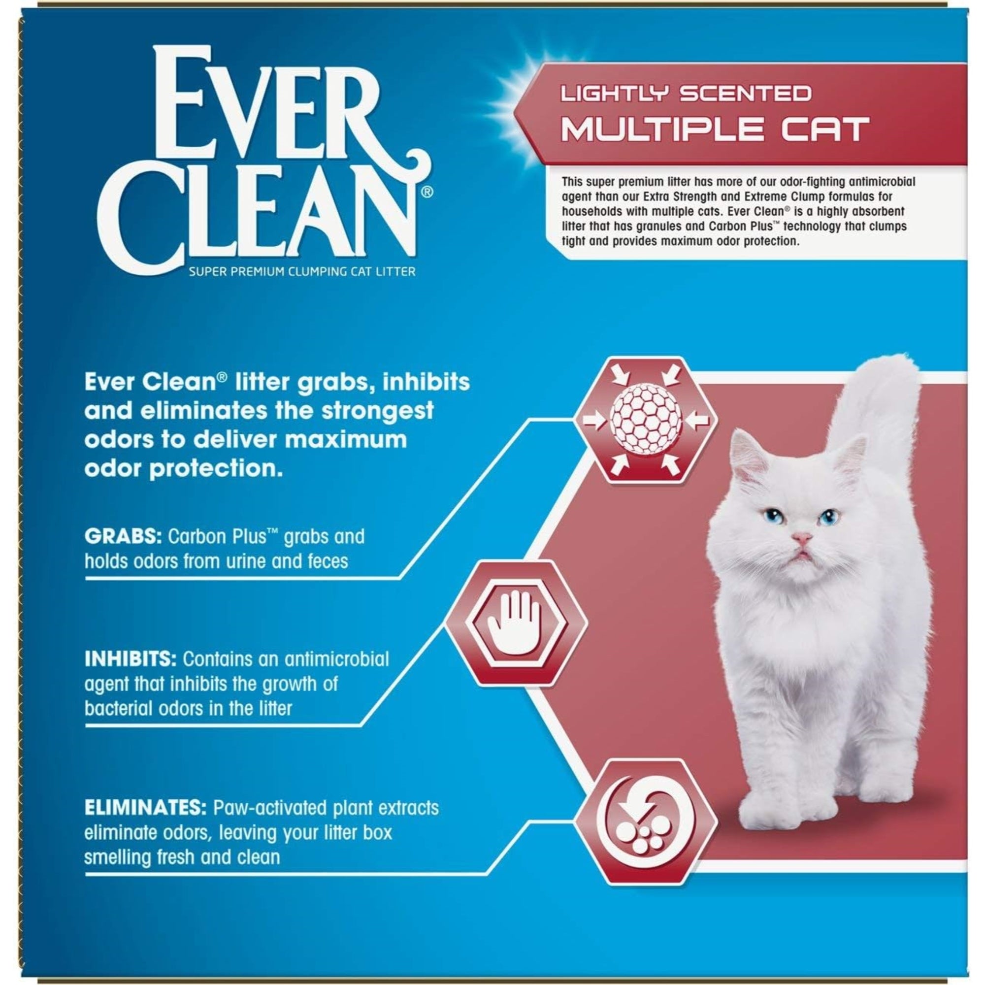 Ever Clean Lightly-Scented Multiple Cat Clumping Clay Litter, 25lb Box