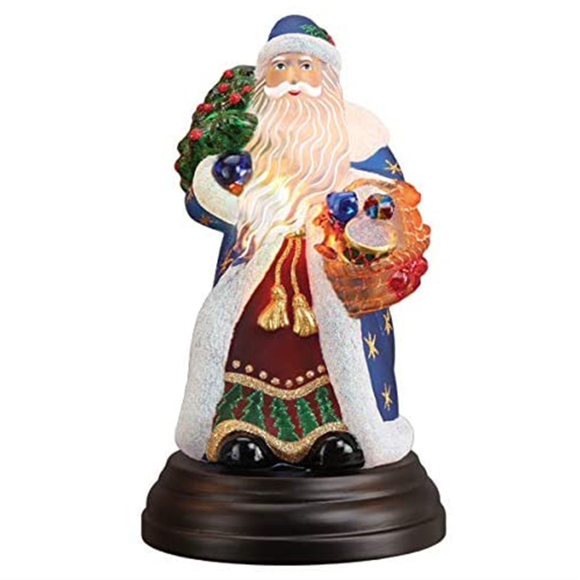 Old World Christmas Regal Father Christmas Table Light, 10.5"