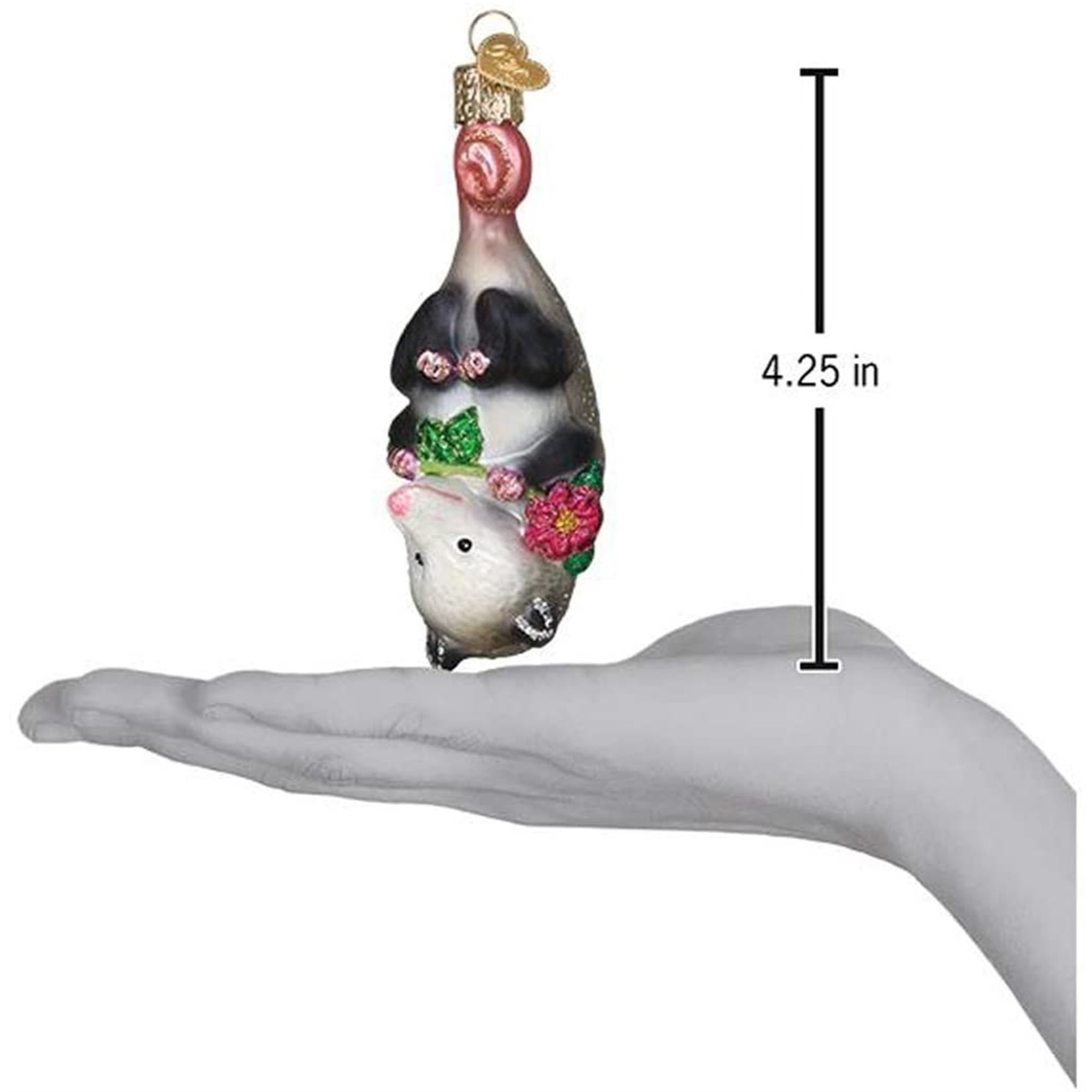 Old World Christmas Blown Glass Christmas Ornament, Opossum