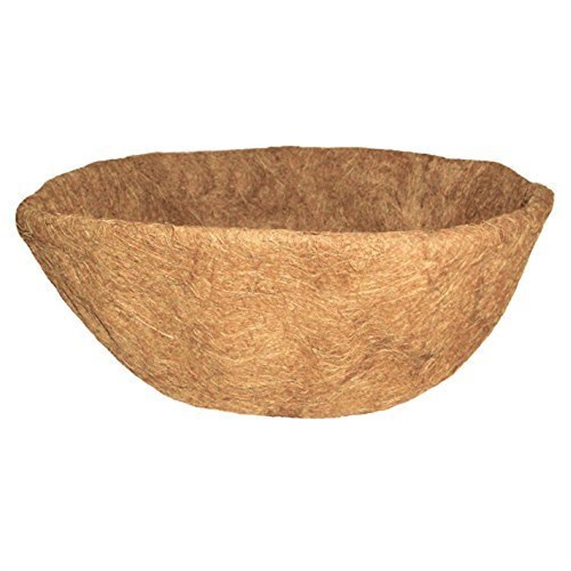 Gardener Select Outdoor Round Coco Liner For Flower Pot Planters and Hanging Baskets, Brown, 14" (Pack of 1)