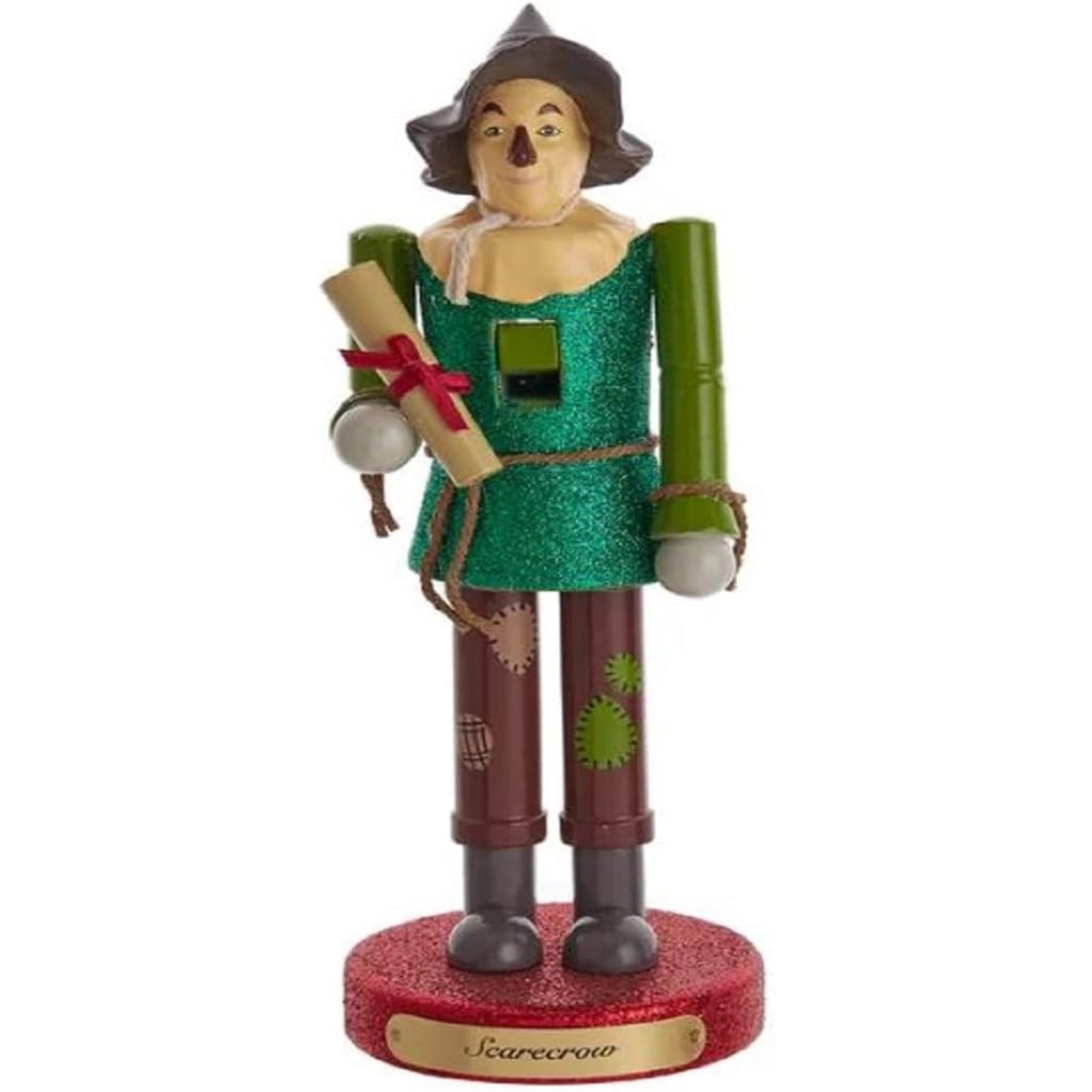 Kurt Adler Wizard of Oz Scarecrow Nutcracker, Multicolored, 10"