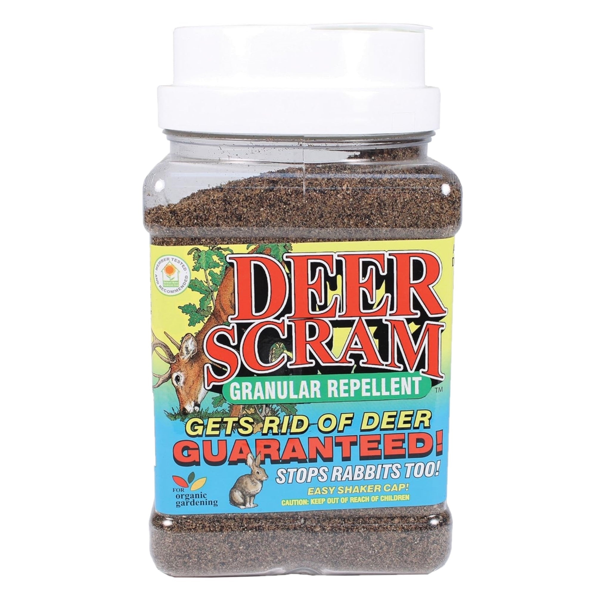 EPIC Deer Scram All Natural Granular Animal Repellent Shaker Can, 2.5lbs