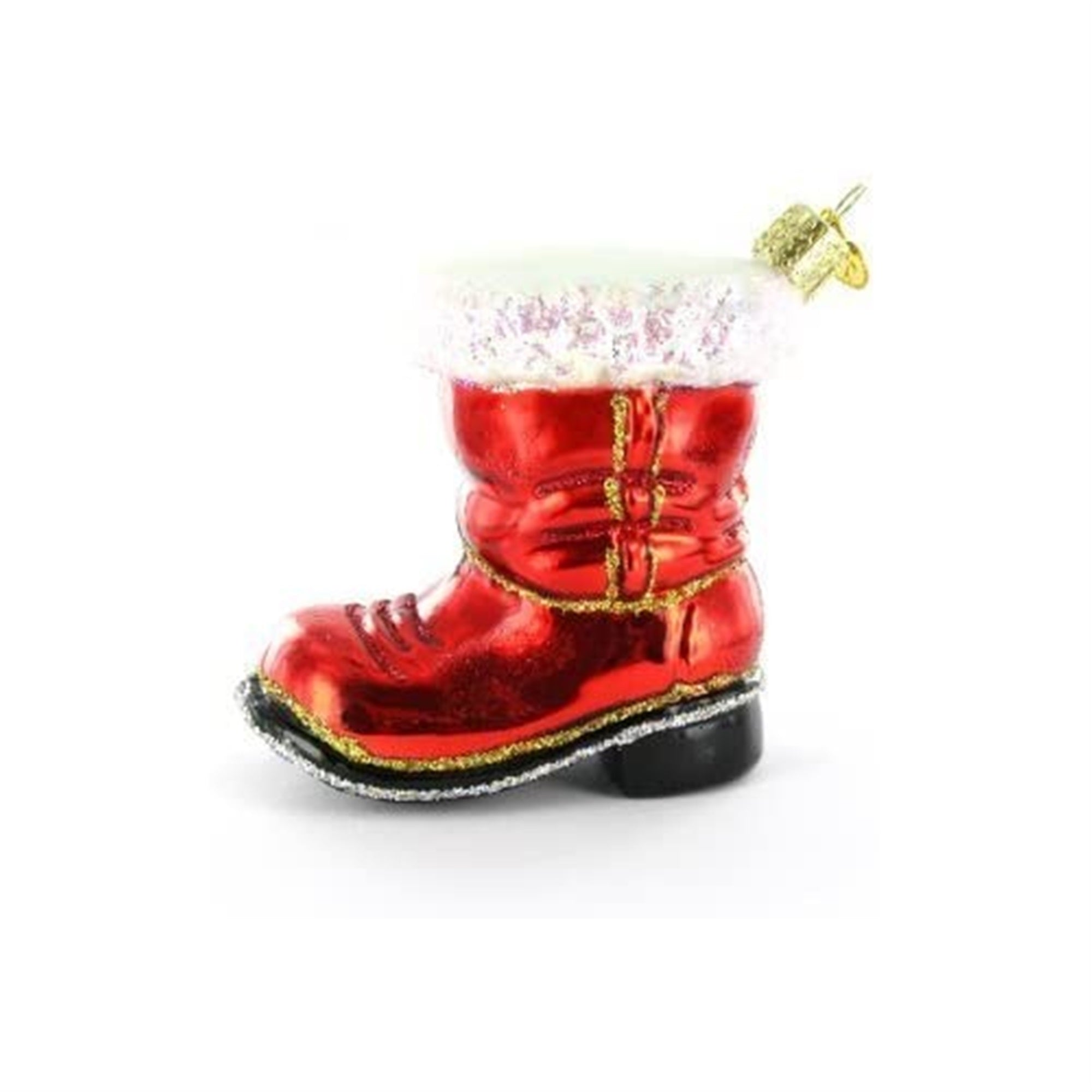 Old World Christmas Blown Glass Christmas Ornament, Santa Boot