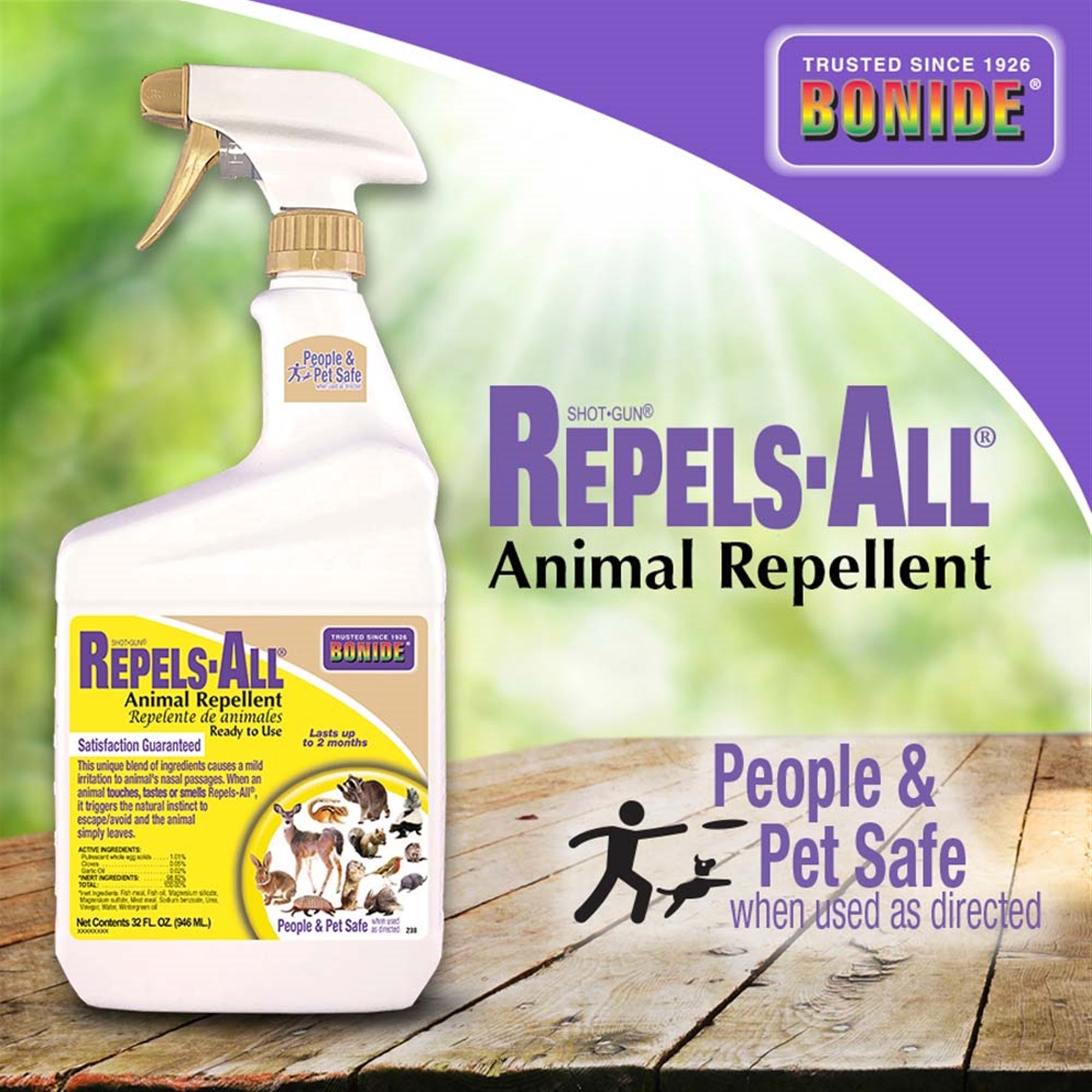 Bonide Repels All Ready-to-Use Repellent 1 Quart Spray