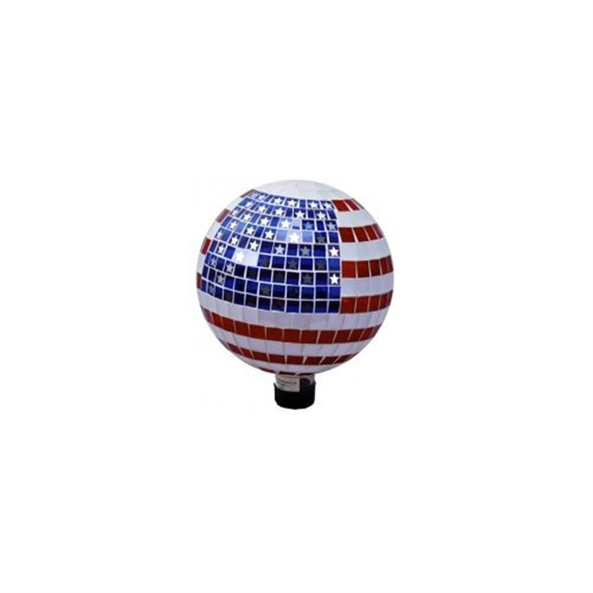 Very Cool Stuff Gazing Globe for Lawn and Garden, Stars & Stripes, 10"