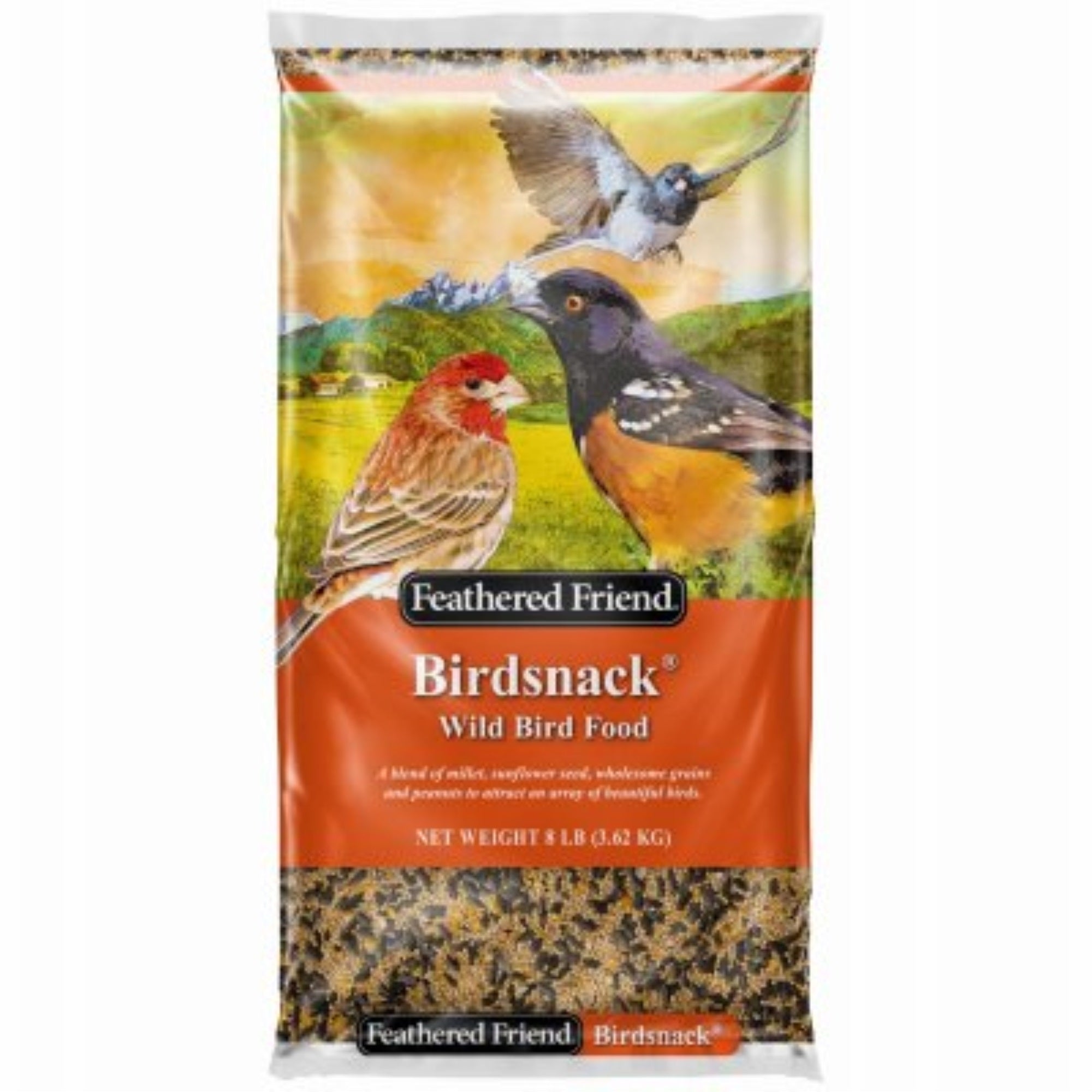 Feathered Friend Birdsnack Seed Wild Bird Food, 8lb Bag