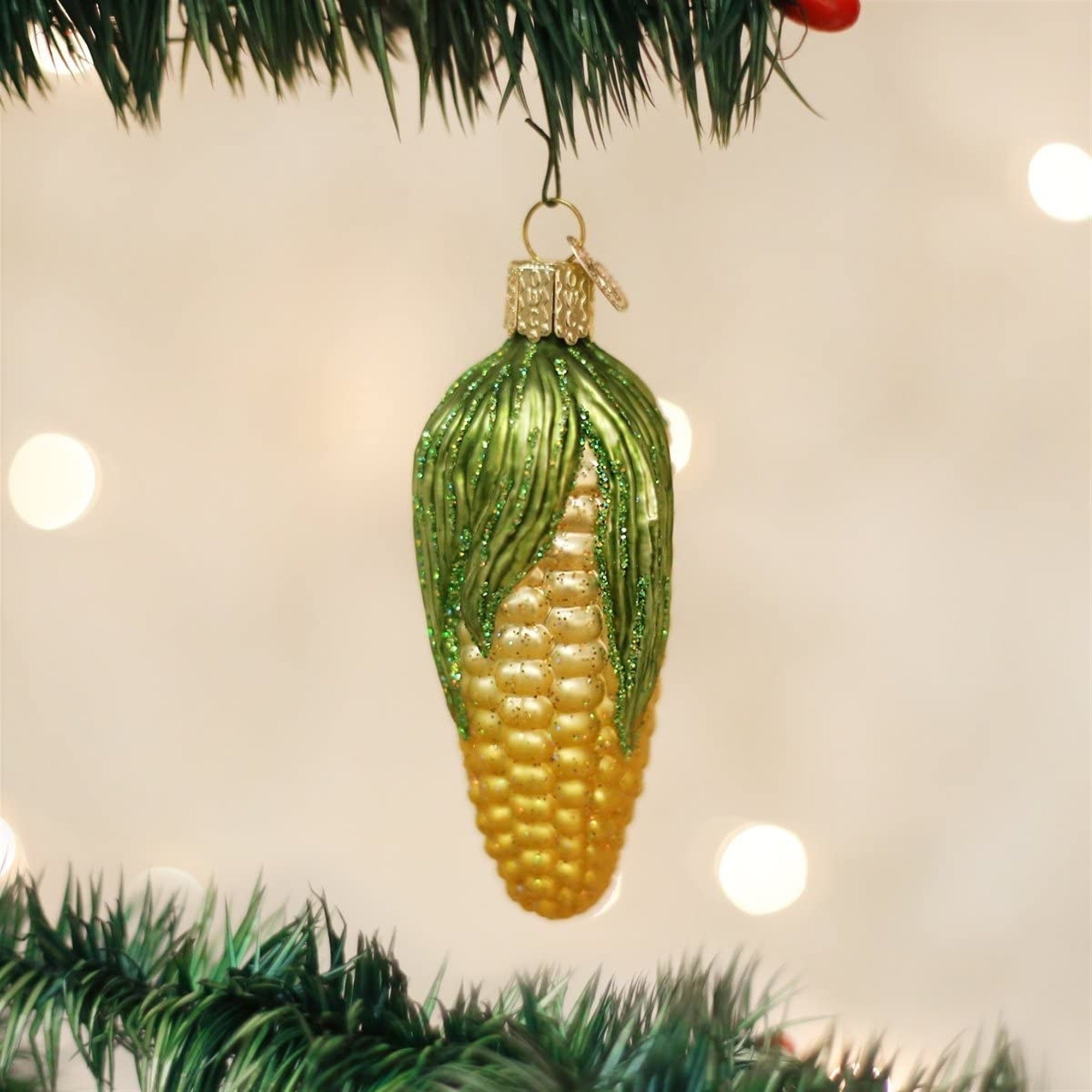 Old World Christmas Ear Of Corn Glass Blown Ornament